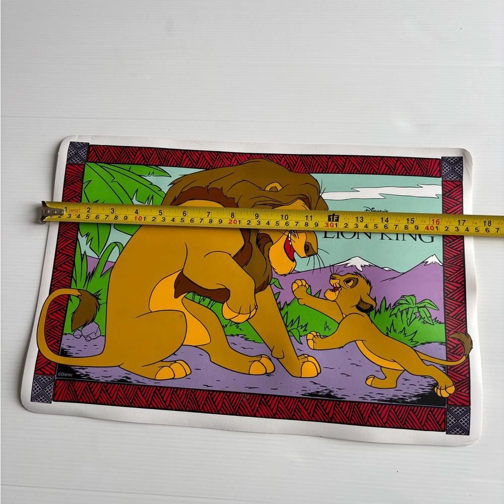 Designer Vintage The Lion King Simba Table Placemat - 1990s Disney Size ONE SIZE - 2 Thumbnail