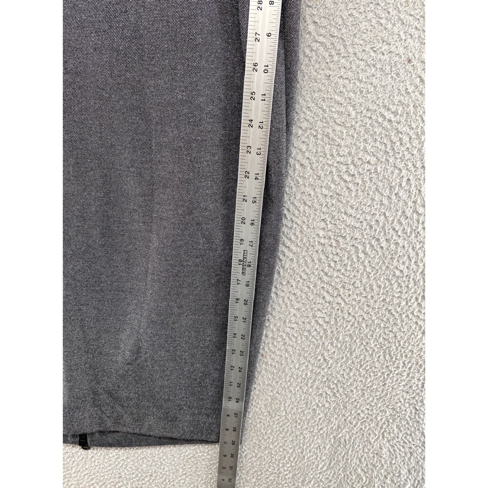 Vintage Lane Bryant Skirt Women’s 14 Midi Pencil Full Zip Glitter Sparkle A-Line Gray Cotton Vintage No Size 36" / US 14 / IT 50 - 4 Thumbnail