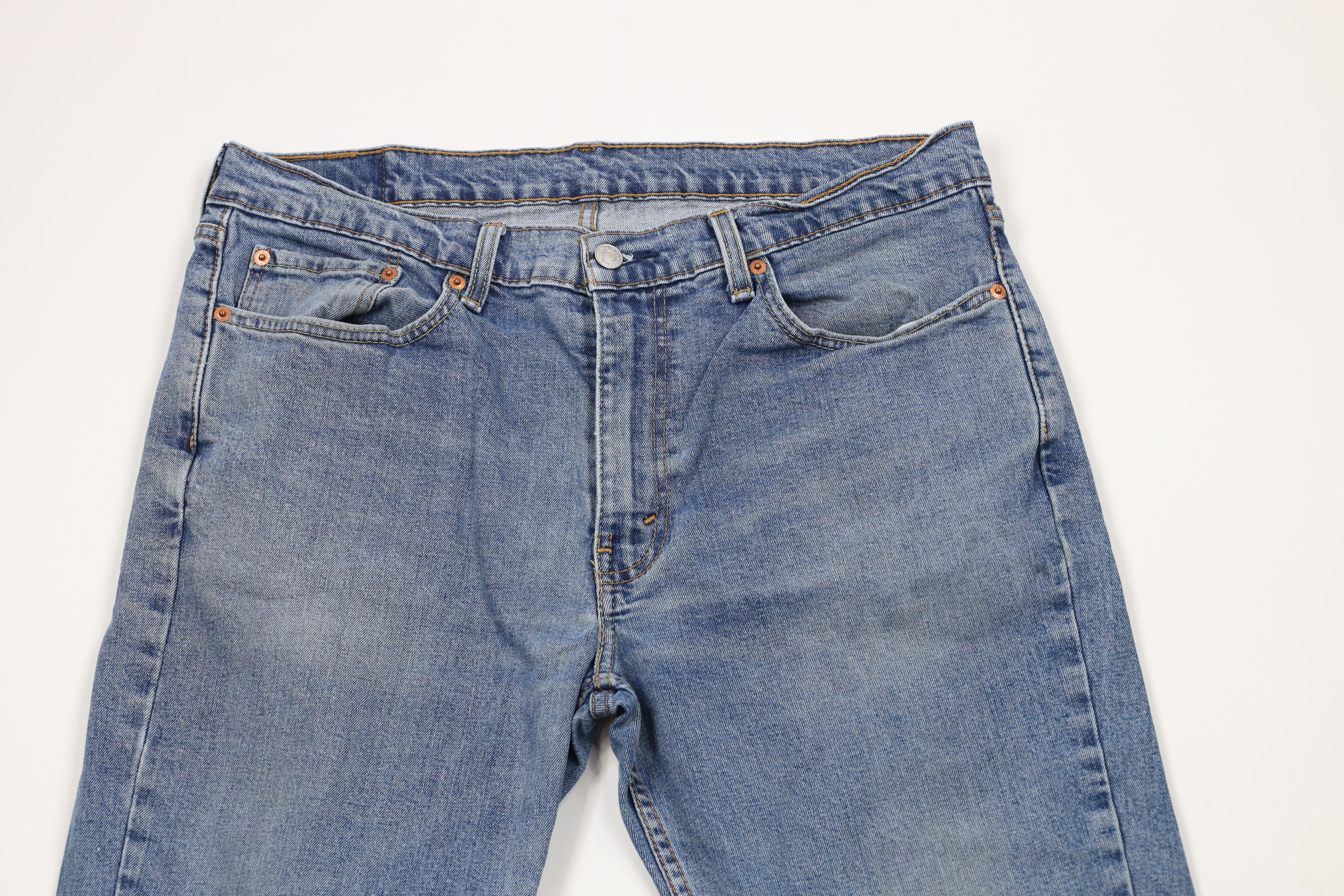 Levi's × Vintage Vintage Y2K Levis 514 Faded Straight Leg Denim Jeans Blue Size US 36 / EU 52 - 2 Thumbnail