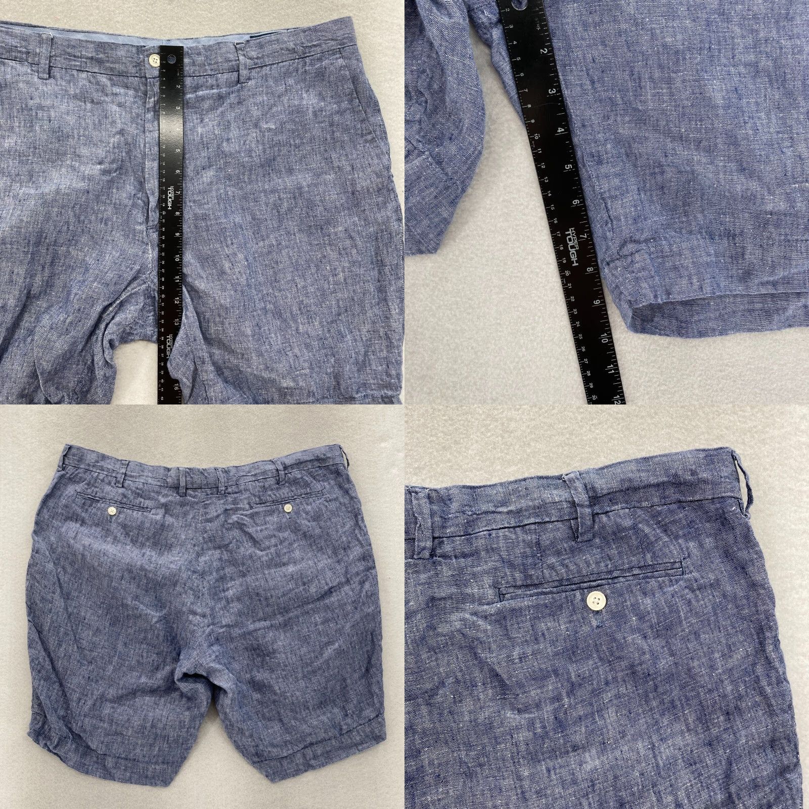 Polo Ralph Lauren Polo Ralph Lauren Linen Shorts Mens 42 Classic Fit Blue Lightweight Preppy Pony Shirt Size US XL / EU 56 / 4 - 8 Thumbnail