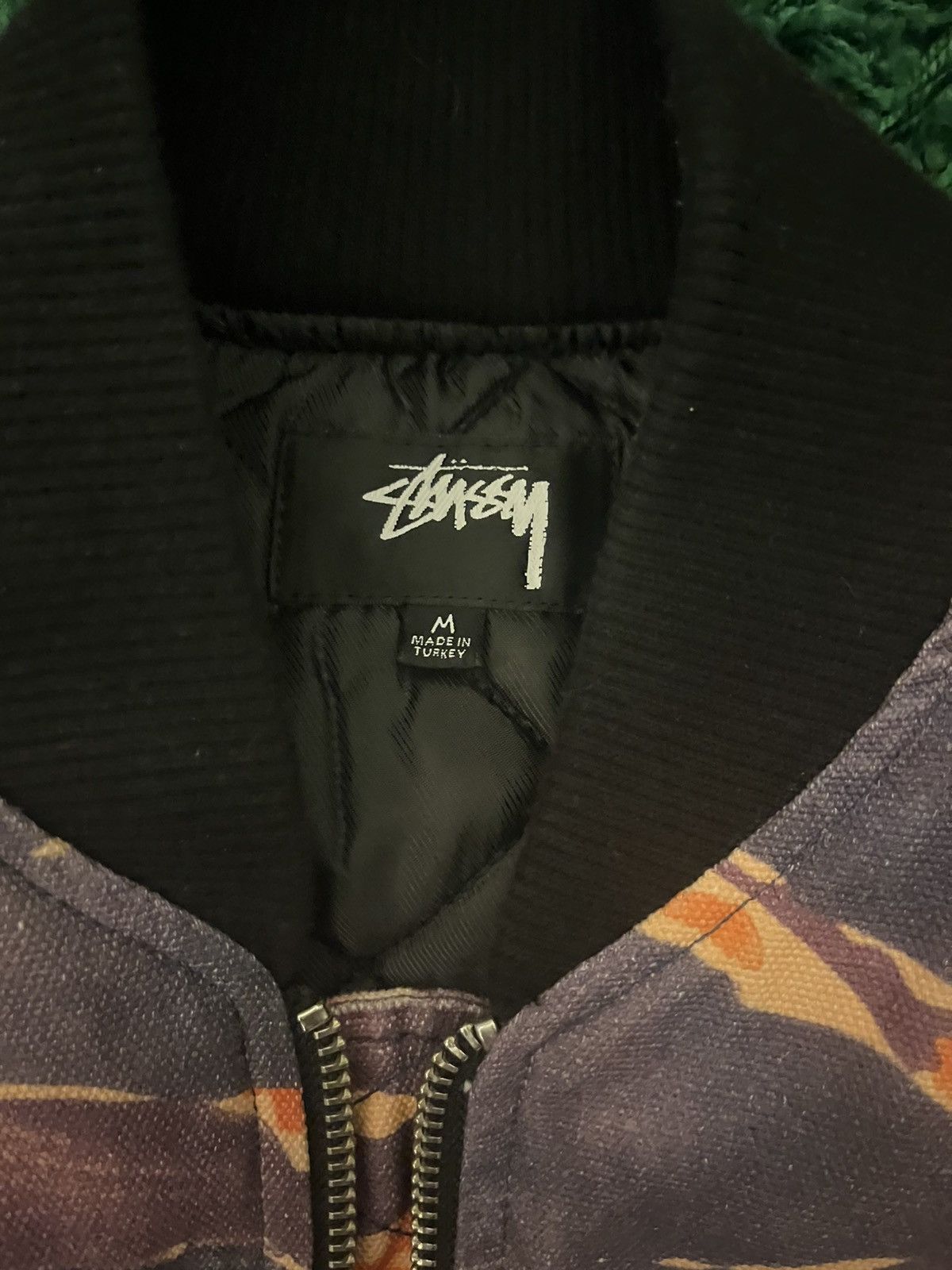 Stussy Stussy Lucien Smith MA-1 Bomber Jacket Medium Tiger