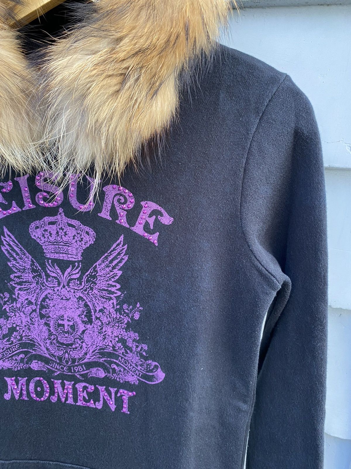 Japanese Brand Japanese Brand Fur Hoodie Poem Style Size M / US 6-8 / IT 42-44 - 4 Thumbnail