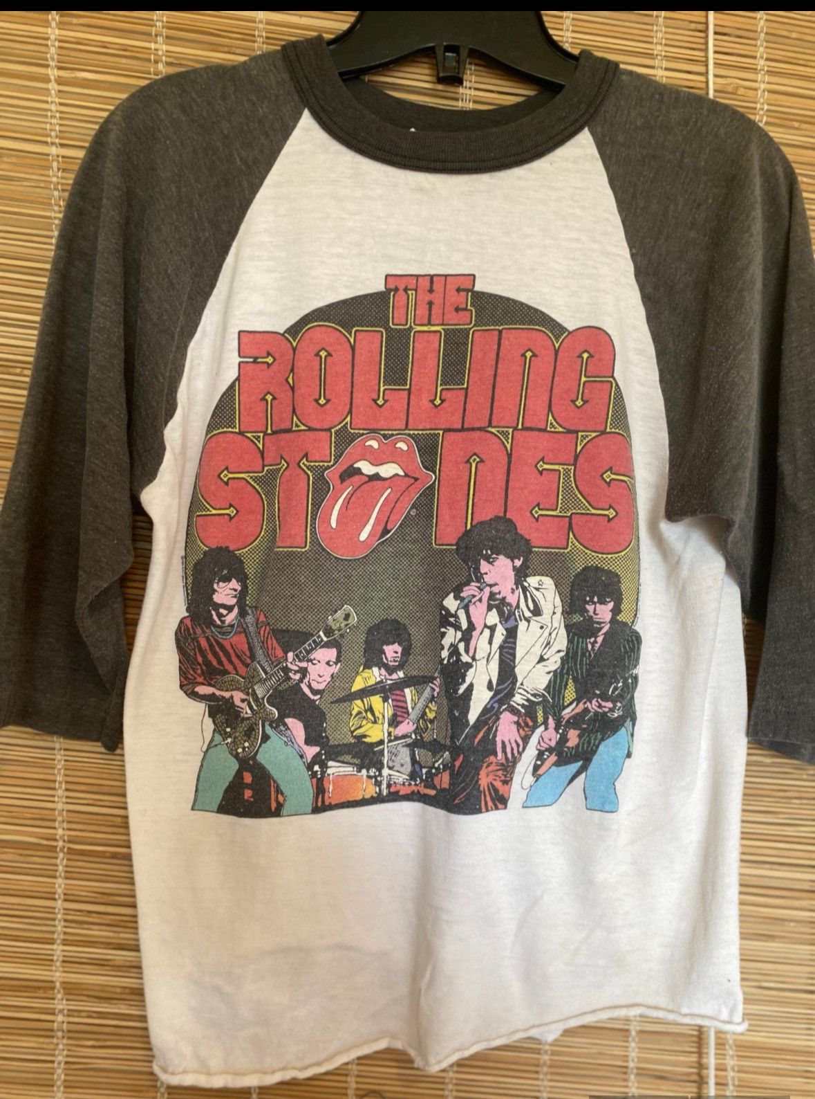 Band Tees × Vintage Vintage Rolling Stones 50 50 3/4 Sleeve Band Tee Size US M / EU 48-50 / 2 - 1 Thumbnail