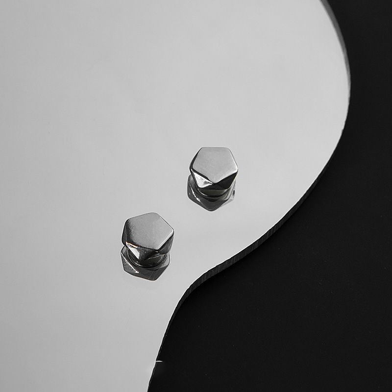 Jewelry Crazy Earrings One Pairs Chrome Jewelry Size ONE SIZE - 1 Thumbnail