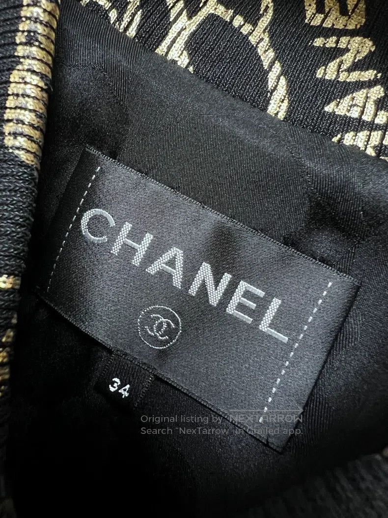 Chanel Chanel Black full-print gold graffiti logo letter print st Size XXS / US 00 / IT 34 - 5 Thumbnail