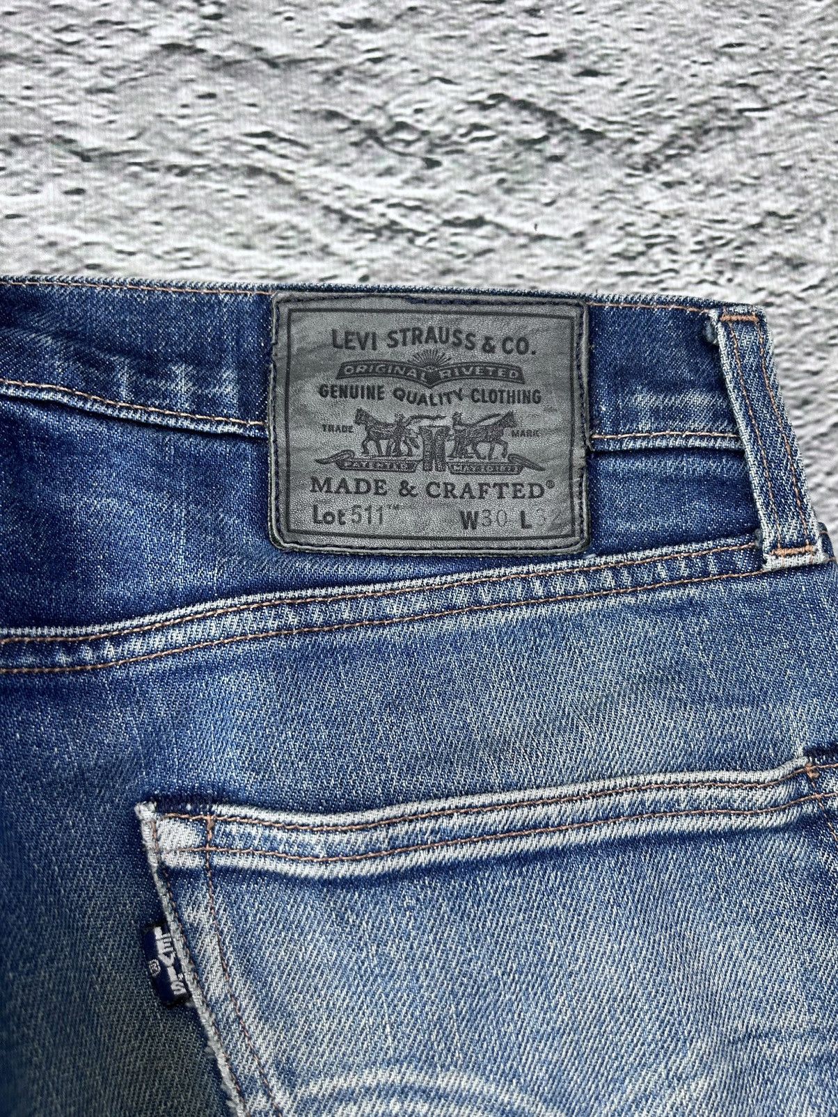 Levi's Levi’s slim jeans denim pants Y2K blue 511 Japanese big E Size US 30 / EU 46 - 4 Thumbnail