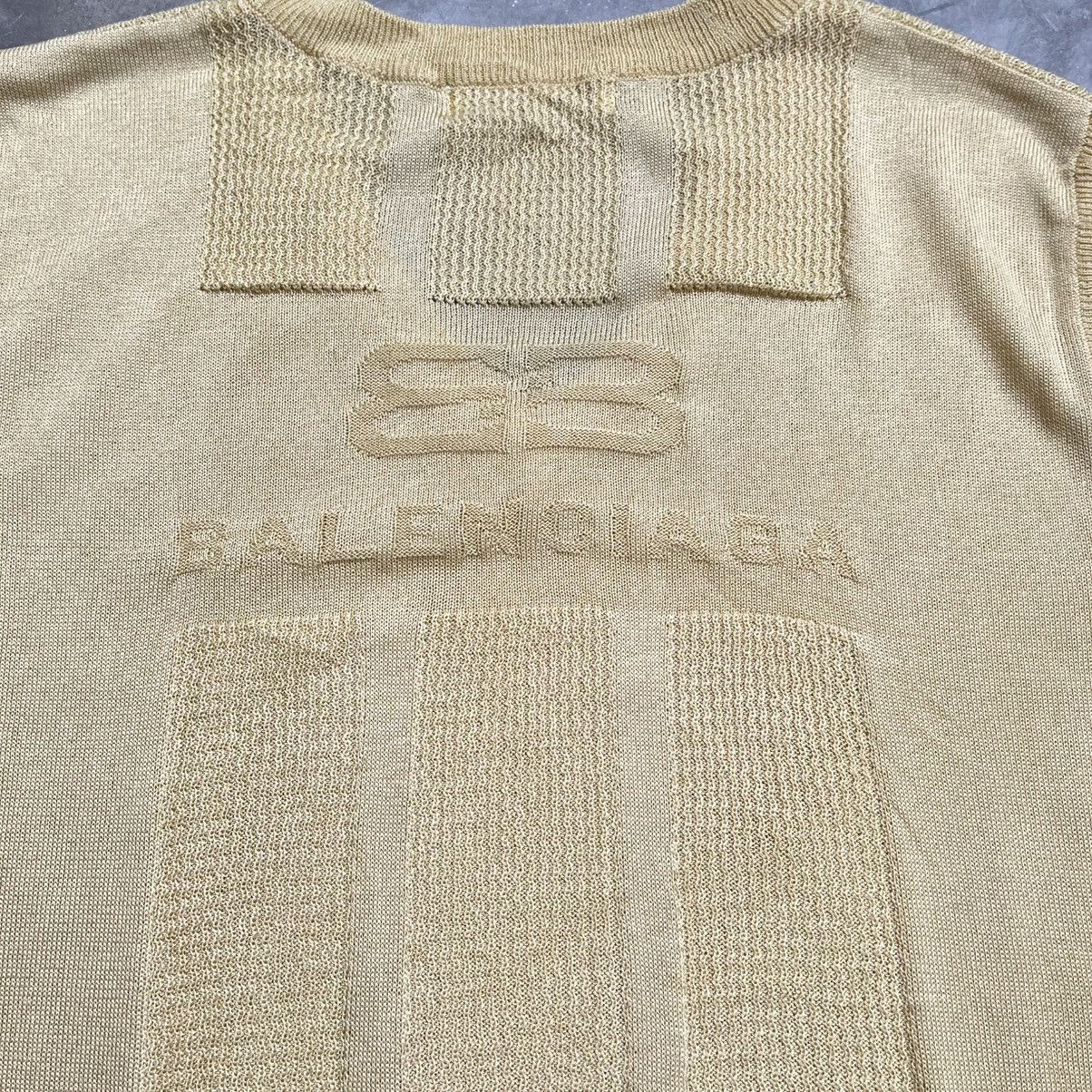 Balenciaga Vintage 90s Balenciaga Big Logo Knit Vest Size US M / EU 48-50 / 2 - 5 Thumbnail