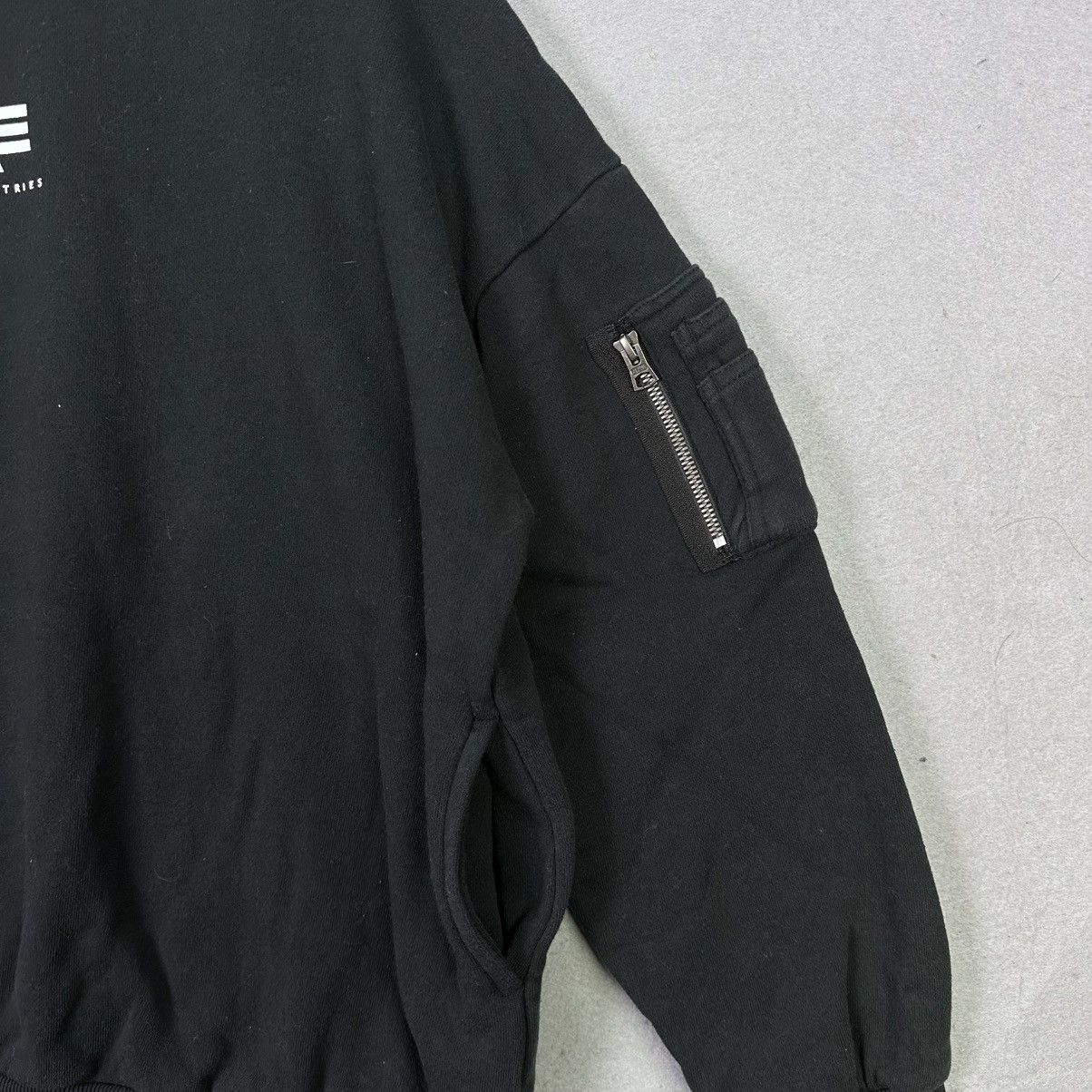 Alpha Industries Alpha Industries Black Crewneck Sweatshirt Size US L / EU 52-54 / 3 - 2 Thumbnail