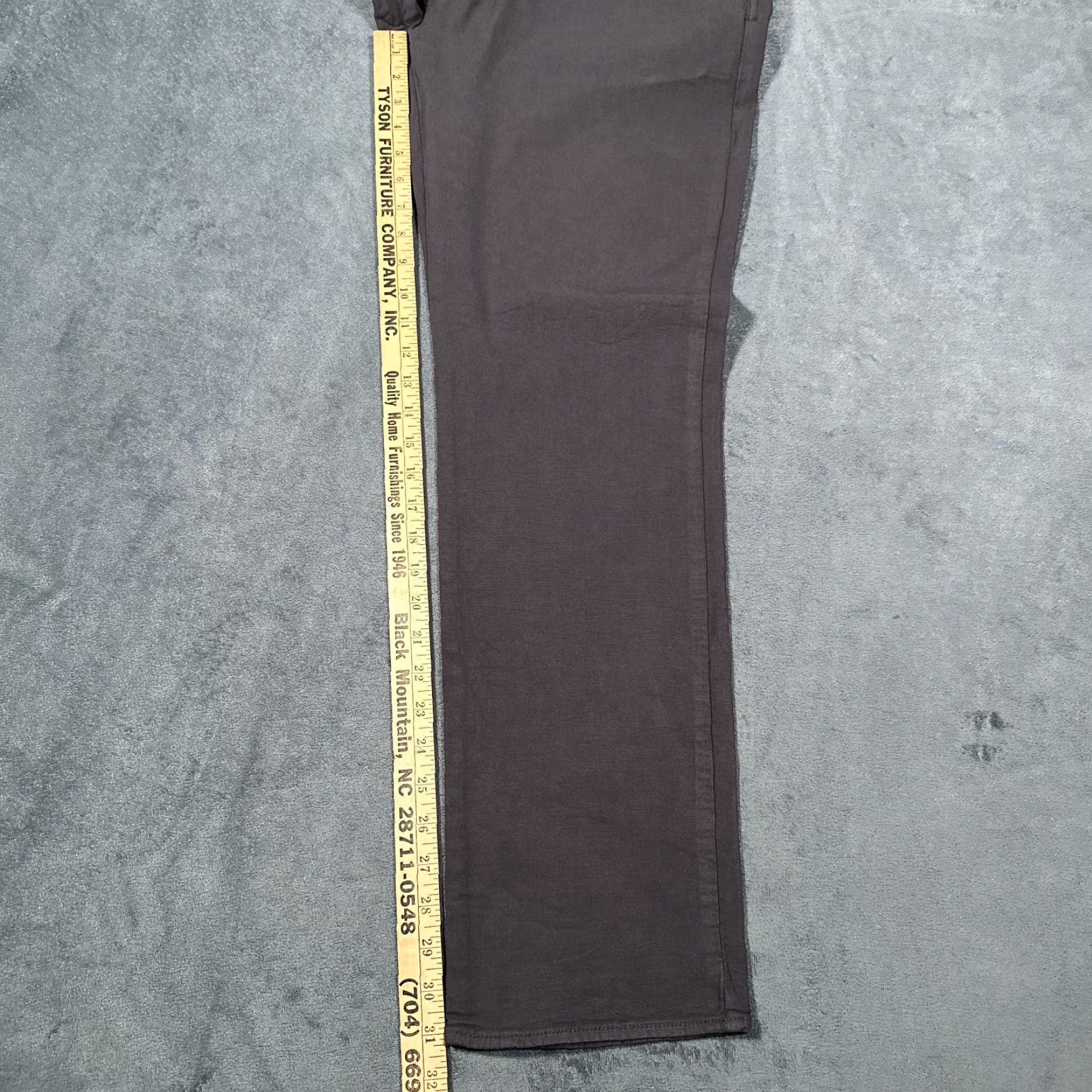 Vintage Linksoul Golf Pants Mens 34x31 Gray Bamboo Stretch 5-Pocket Chino Regular Fit Size US 34 / EU 50 - 4 Thumbnail