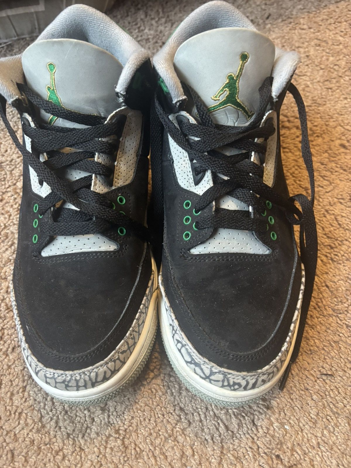 Jordan Brand × Nike Pine Green Jordan 3s Size US 8 / EU 41 - 2 Thumbnail