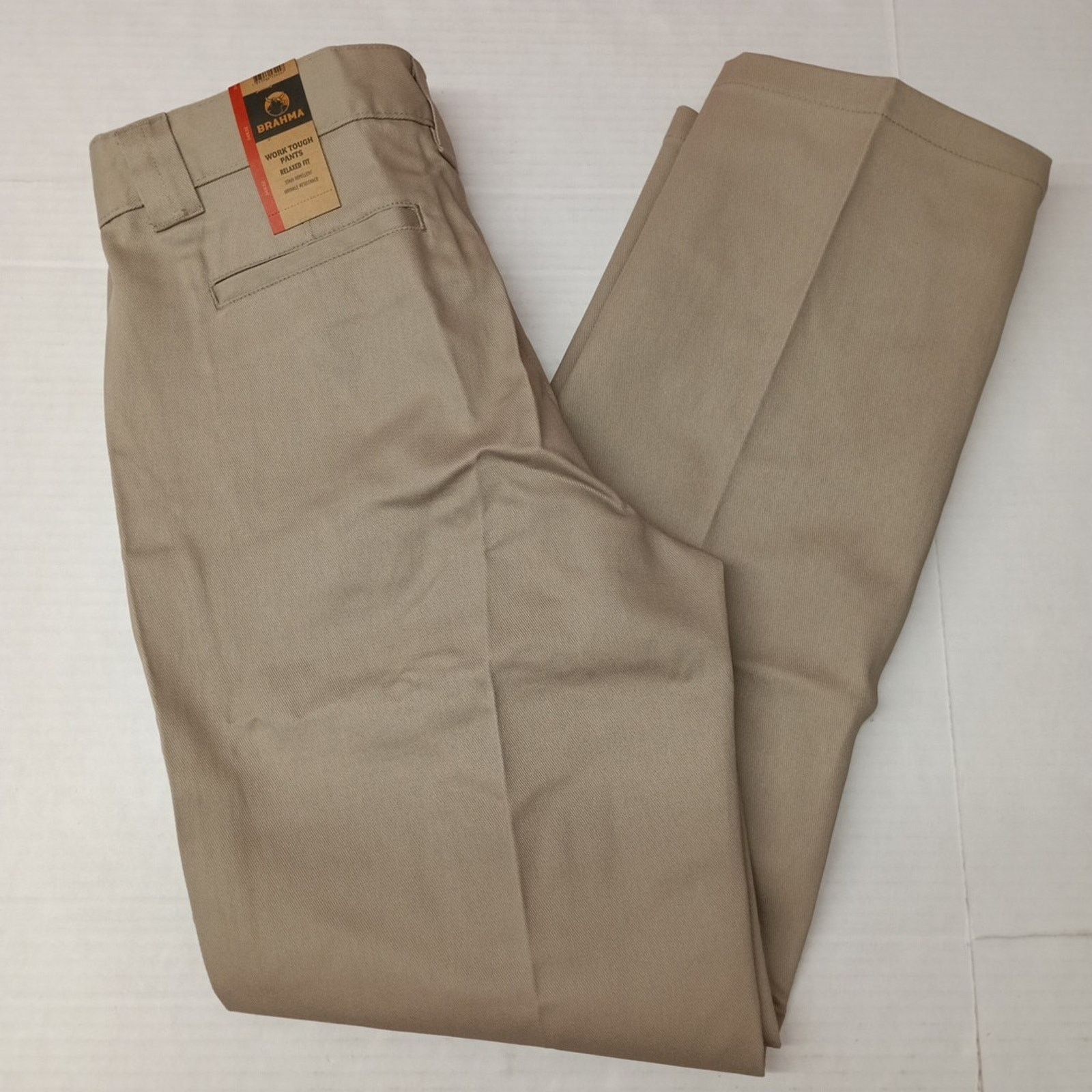 Other Brahma Men's Work Tough Pants Size 34x32 Sandy Taupe Relaxed Size US 34 / EU 50 - 1 Thumbnail