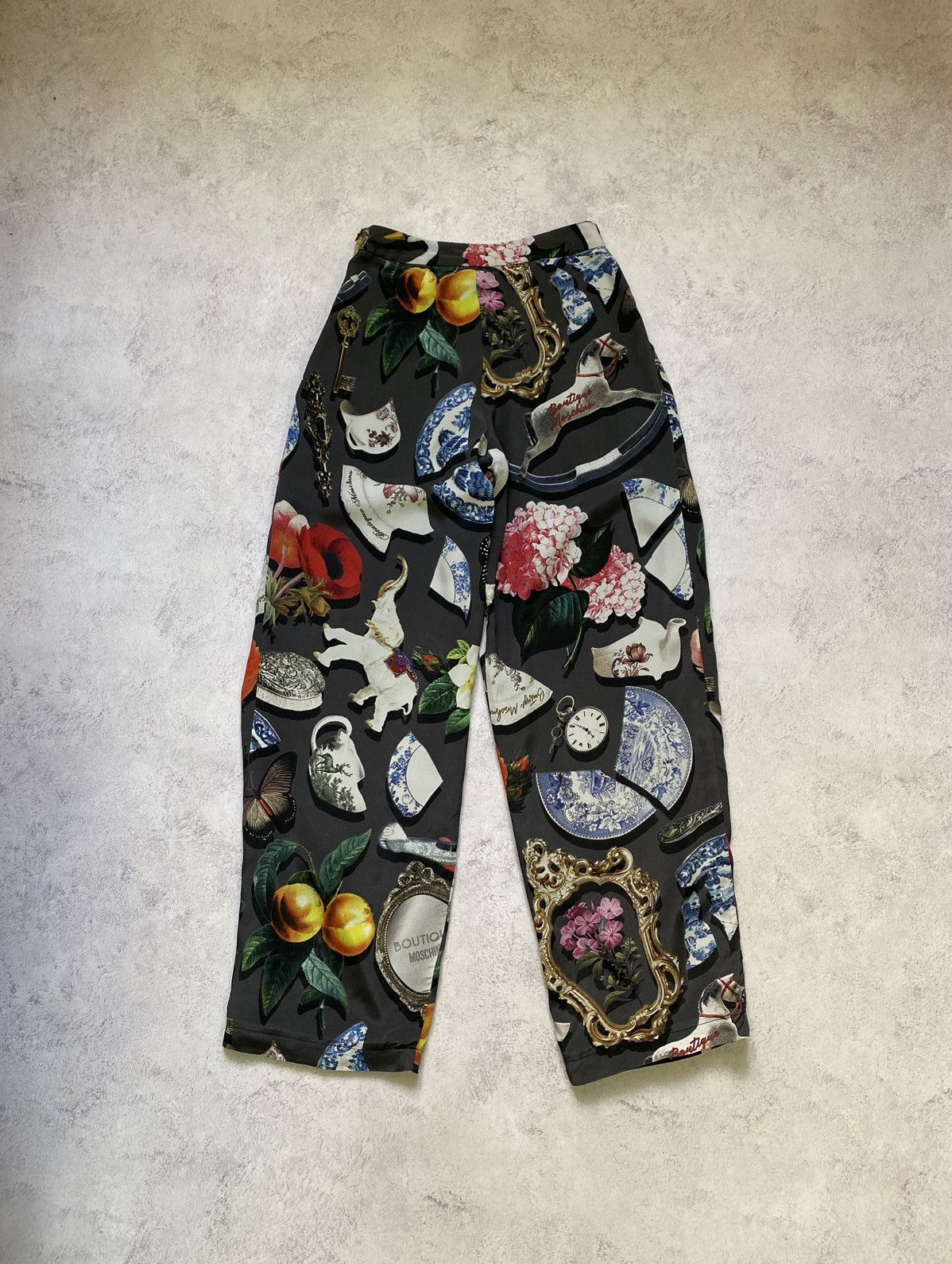 Moschino Womens Moschino Boutique Multicolor Silk Pants Size 40 Size 27" / US 4 / IT 40 - 6 Thumbnail