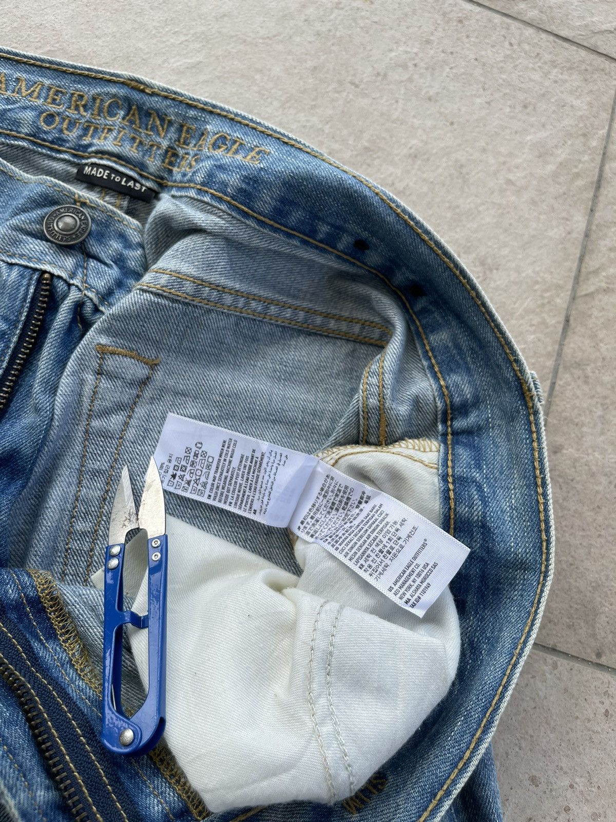 Japanese Brand 🔥 Japanese Brand American Eagle Distressed Denim W34" Size US 34 / EU 50 - 10 Thumbnail