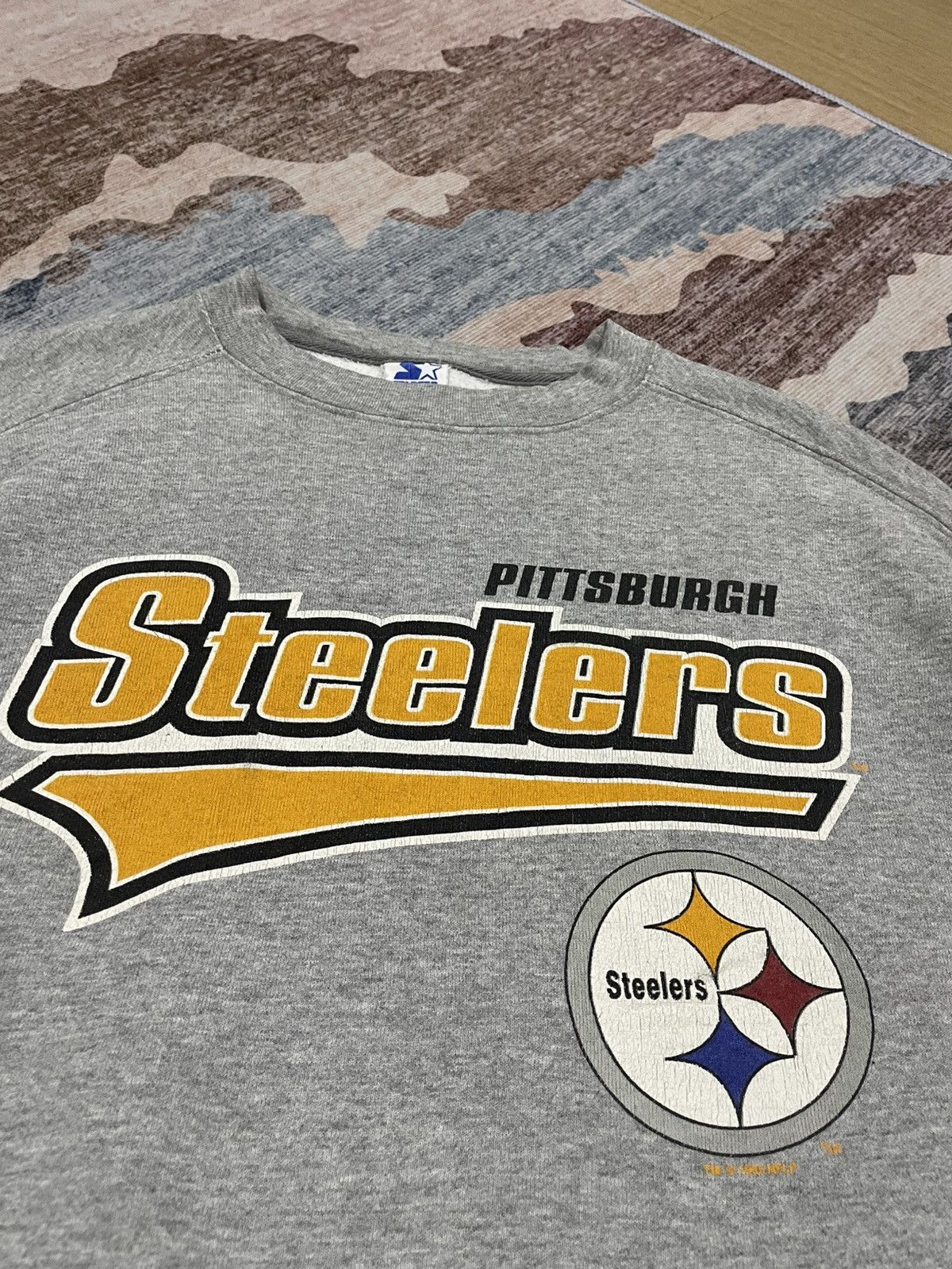 Starter VTG 1995 Pittsburgh Steelers NFL Made In USA Starter Sweater Size US XL / EU 56 / 4 - 2 Thumbnail