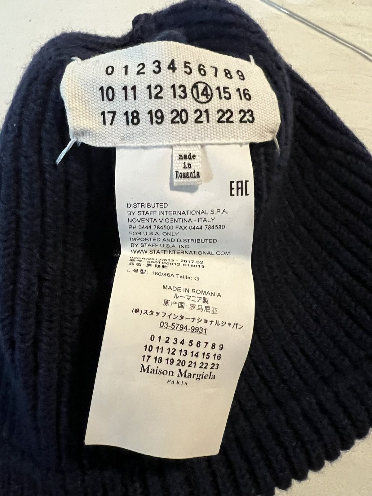 image of Archival Clothing x Maison Margiela 2014 Maison Margiela Beanie ( Grail ) in Blue, Men's