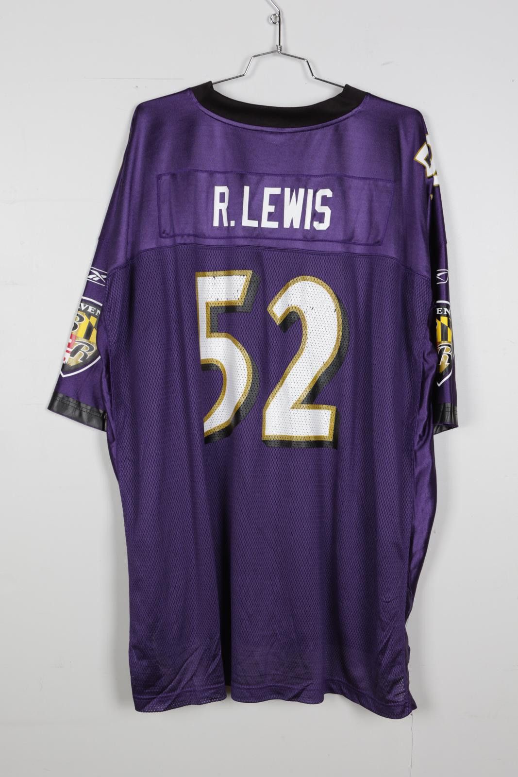 Reebok 2010's Reebok NFL Equipment Ravens Lewis #52 Football Jersey Size ONE SIZE - 2 Thumbnail
