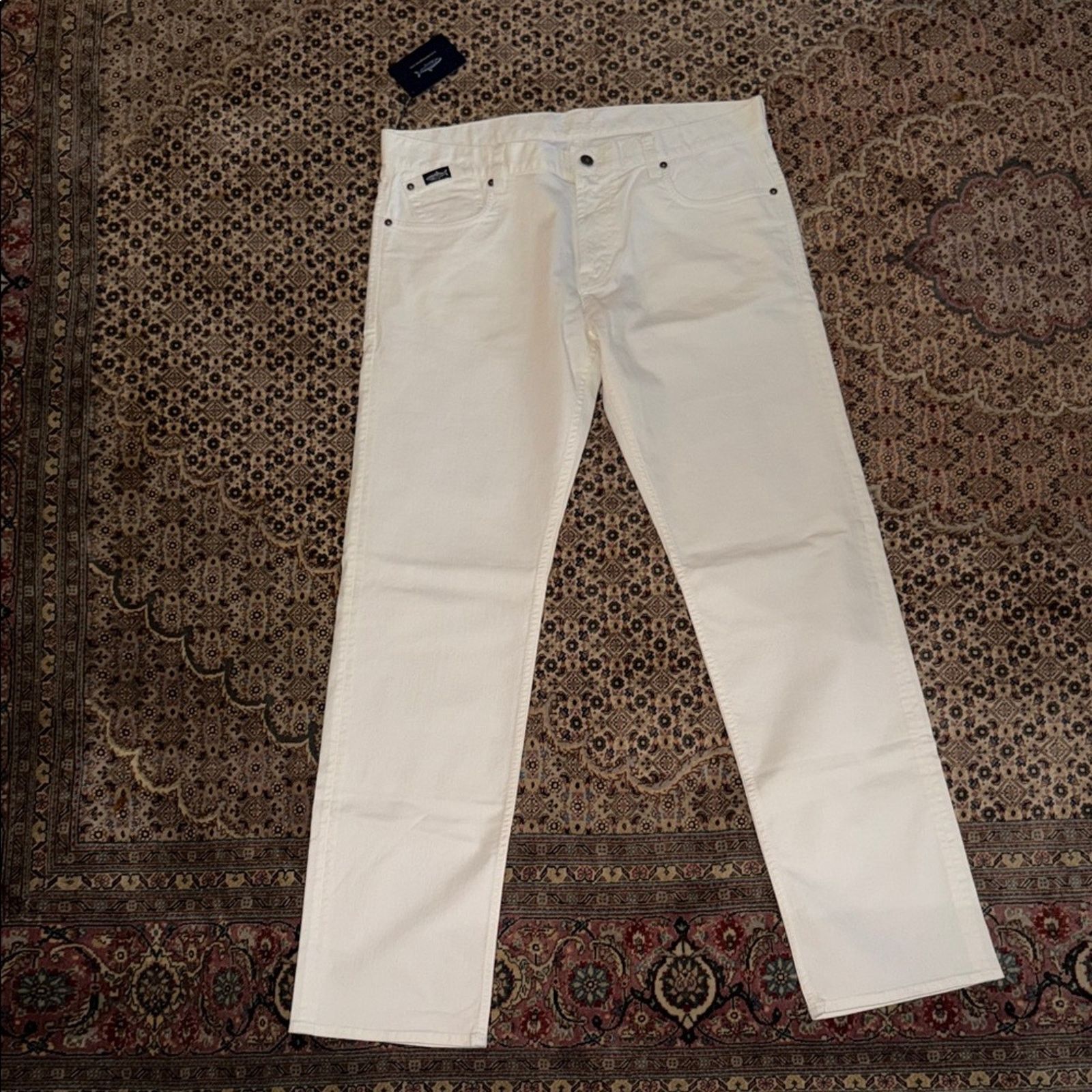 & Other Stories Herringbone Sydney Tag White Men's Jeans Size 36 Size US 36 / EU 52 - 7 Thumbnail