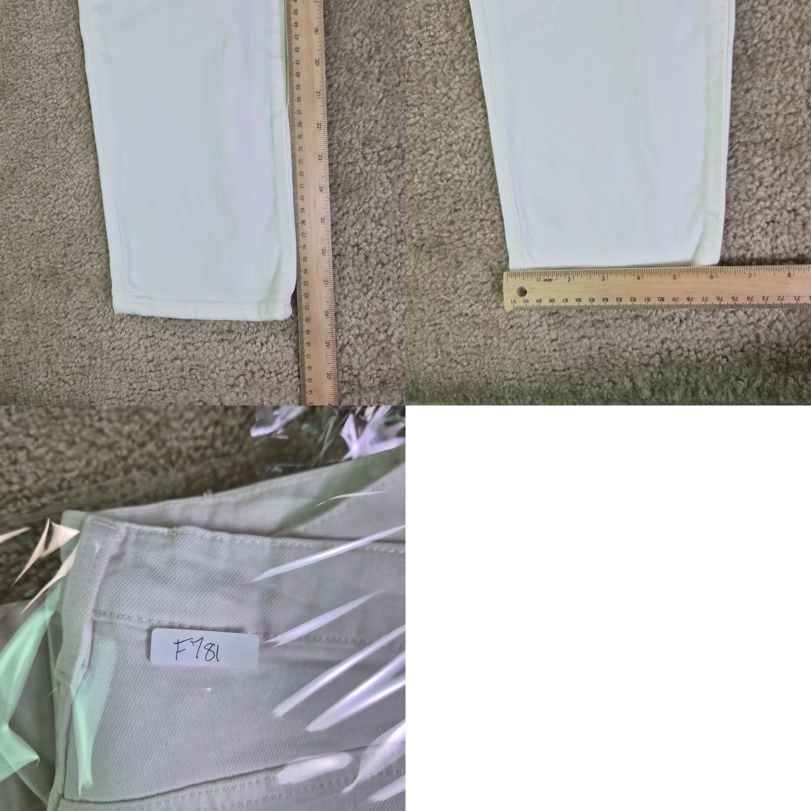 Old Navy Old Navy Womens Jeans White OG Straight High Rise Secret Smooth Pockets Size 2 Size 36" / US 14 / IT 50 - 9 Thumbnail