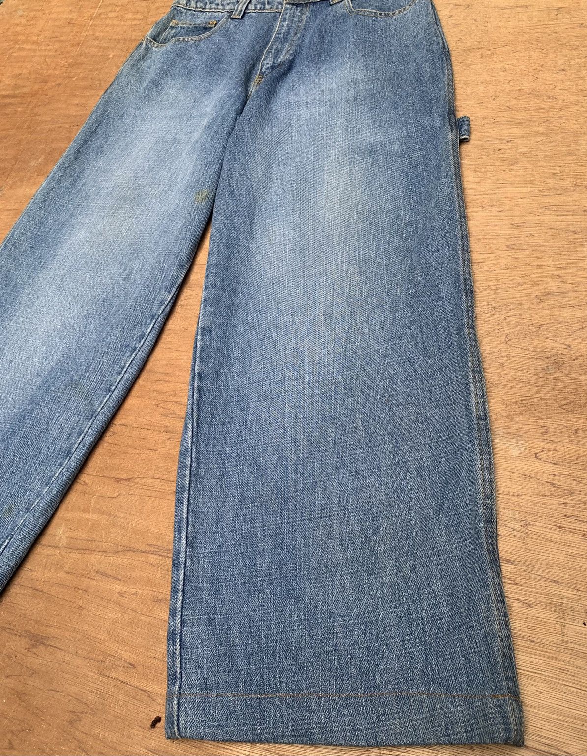 Japanese Brand Vtg PUREPLAYAZ Jeans Baggy Carpenter Like Jnco Hip Hop Pant Size US 31 - 13 Thumbnail