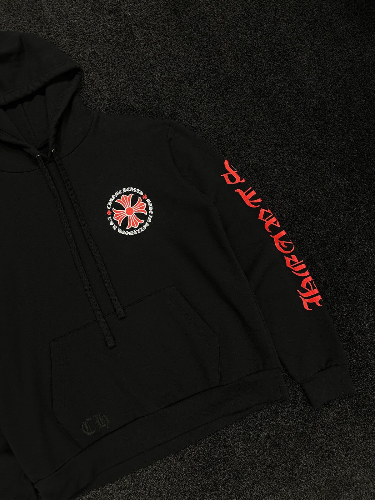 Chrome Hearts Chrome Hearts Plus Logo Hoodie Black Red Size US S / EU 44-46 / 1 - 2 Thumbnail