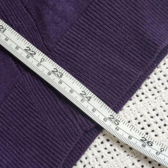 Designer Amber Sun Sz L Purple Button-down LS Cardigan with Pockets Size L / US 10 / IT 46 - 12 Thumbnail