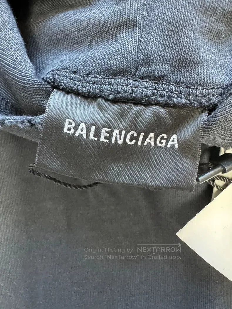 Balenciaga Balenciaga Blue Hoodie with Letter Print. Size US M / EU 48-50 / 2 - 4 Thumbnail