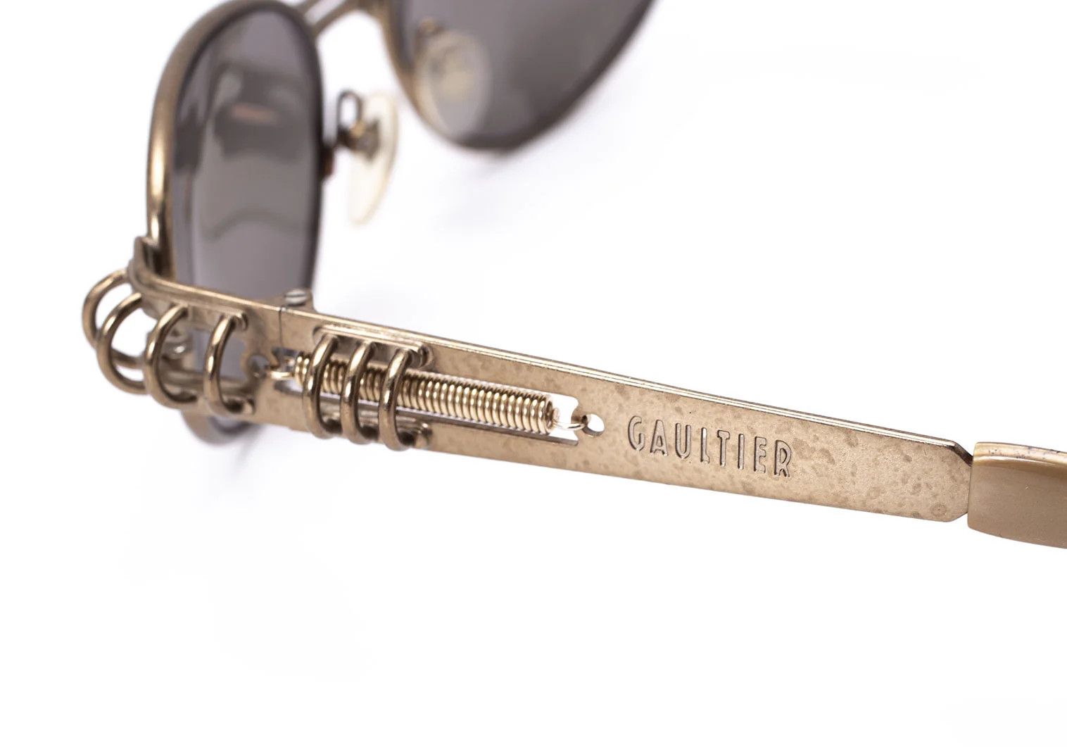 Jean Paul Gaultier Side Ring Spring Frame Sunglasses Bronze 55□17 140 Size ONE SIZE - 5 Thumbnail