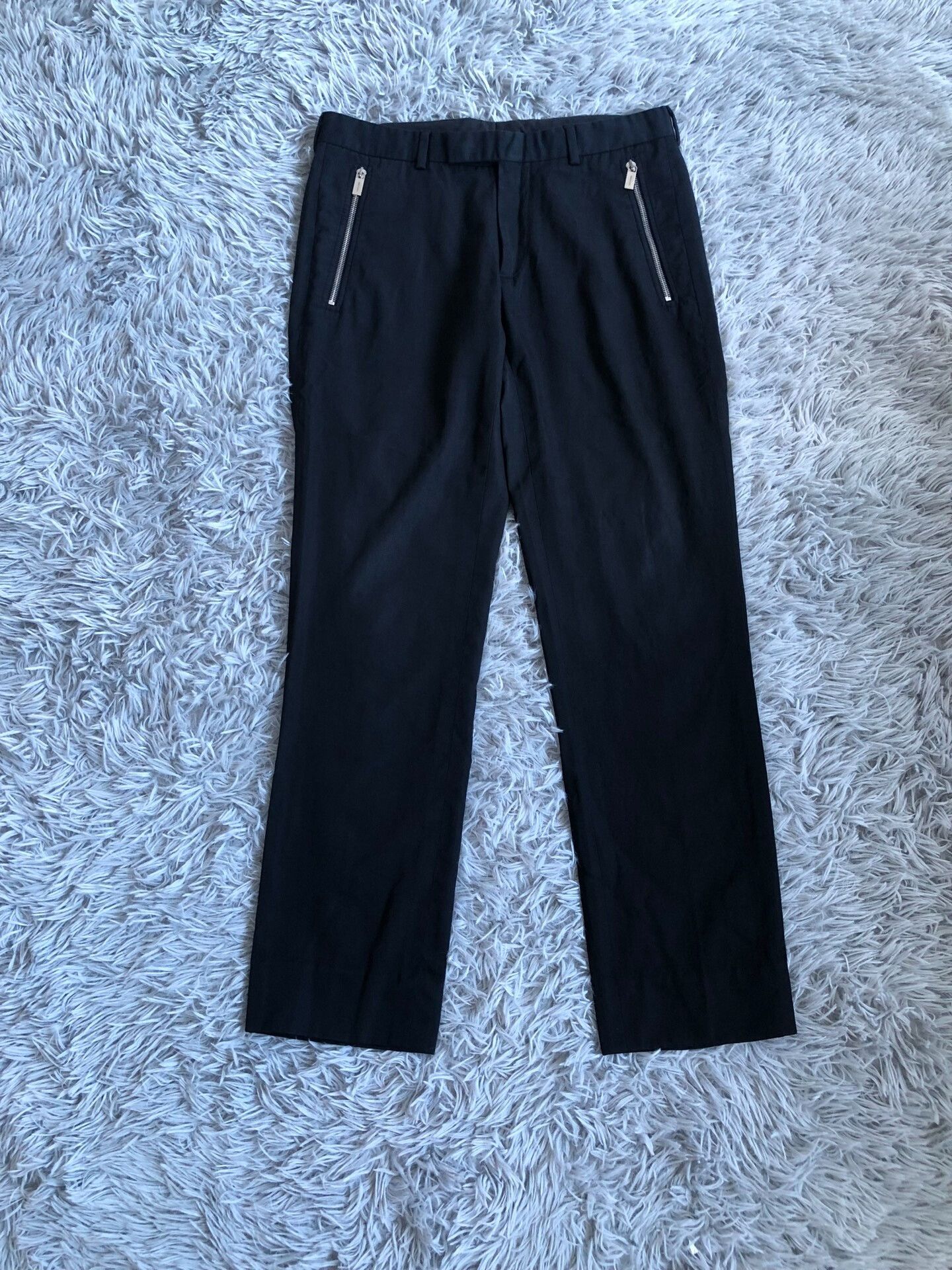 Dior Homme AW04 ストライプ　スラックス　44 Dior × Hedi Slimane Dior Homme AW04 Zip Pants | Grailed
