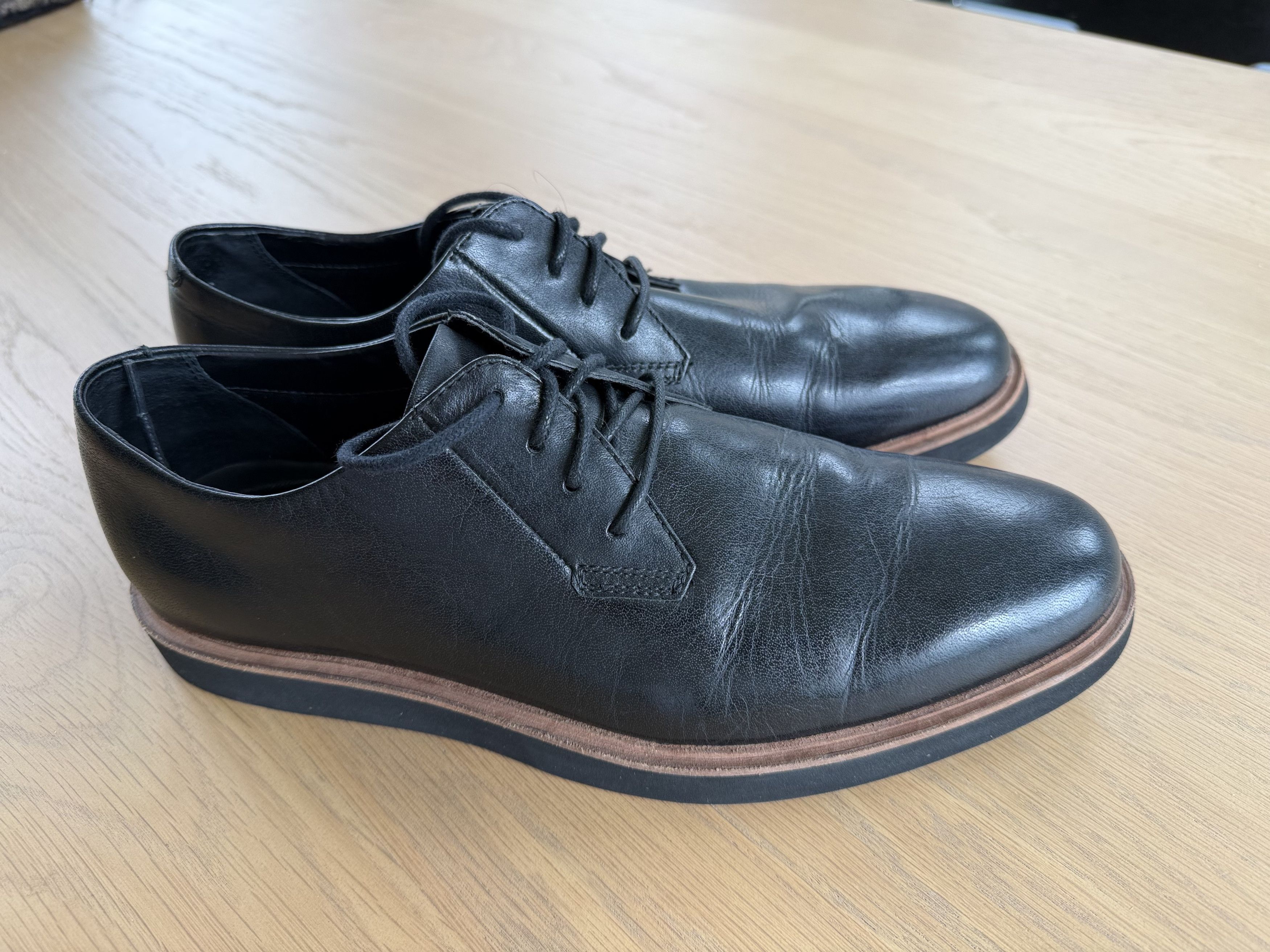 Calvin Klein Calvin Klein Full-Grain Leather Derbies - Size 9 Size US 9 / EU 42 - 3 Thumbnail