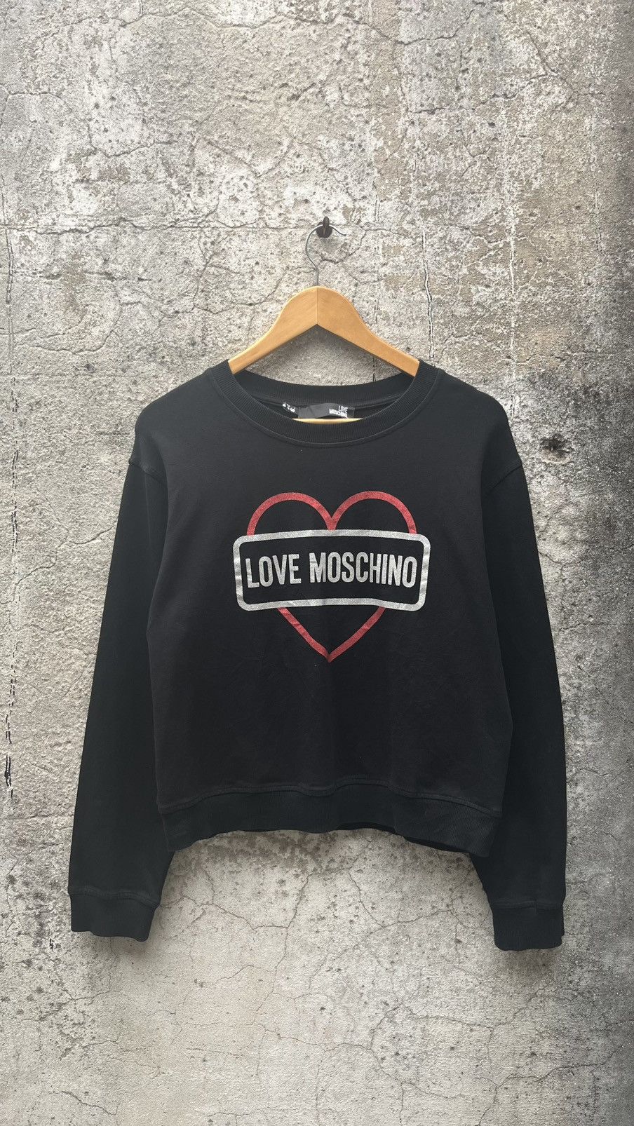 Love Moschino Love Moschino Glitter Box Logo Heart Sweatshirt Size S / US 4 / IT 40 - 5 Thumbnail