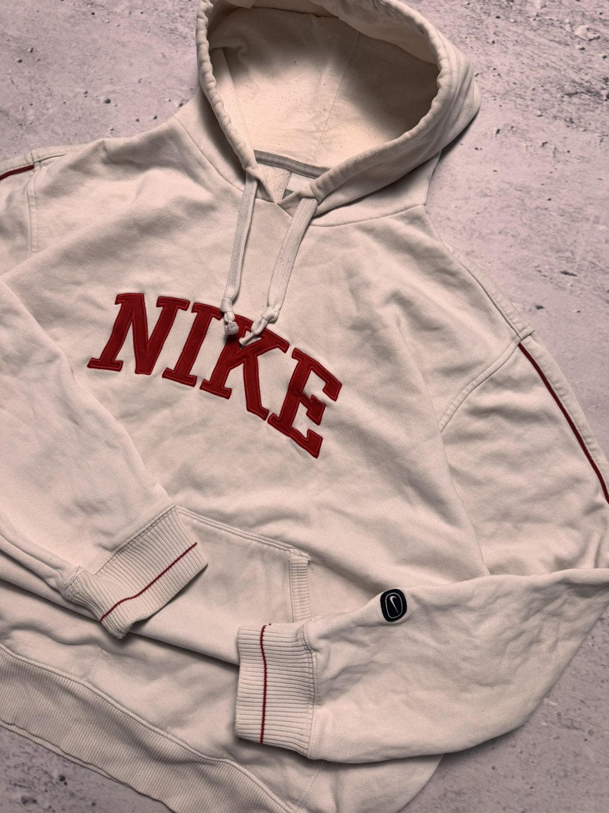 Nike × Vintage NIKE VINTAGE CENTER LOGO OVERSIZE BOXY HOODIE Size US XL / EU 56 / 4 - 4 Thumbnail