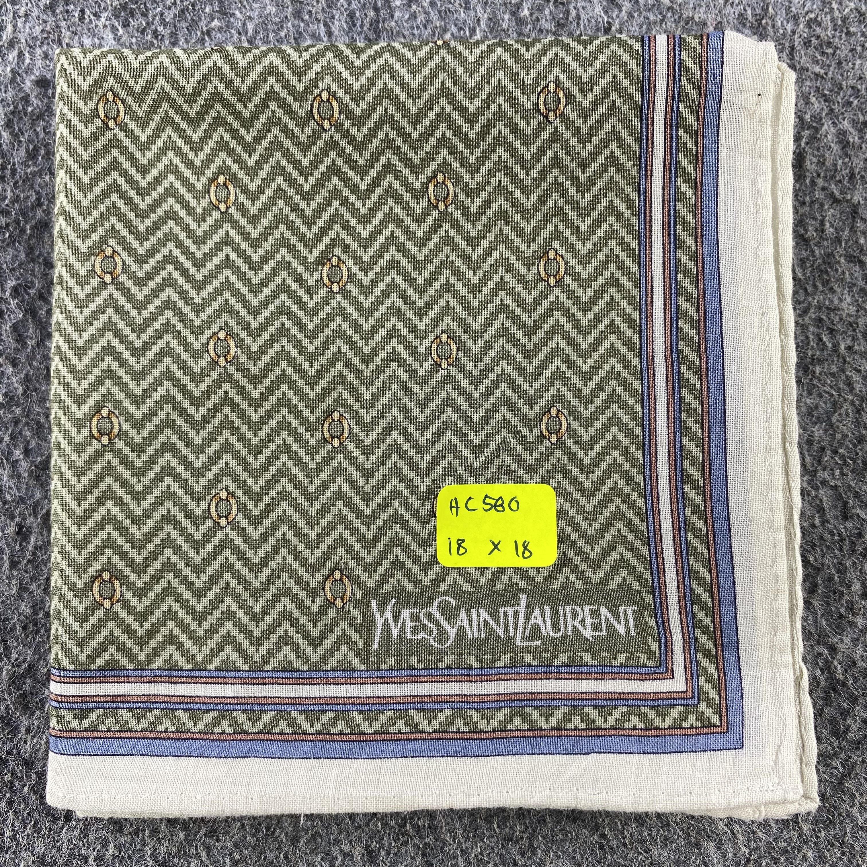 Vintage × Yves Saint Laurent Yves Saint Laurent Handkerchief/Neckerchief/Bandana HC580 Size ONE SIZE - 5 Thumbnail