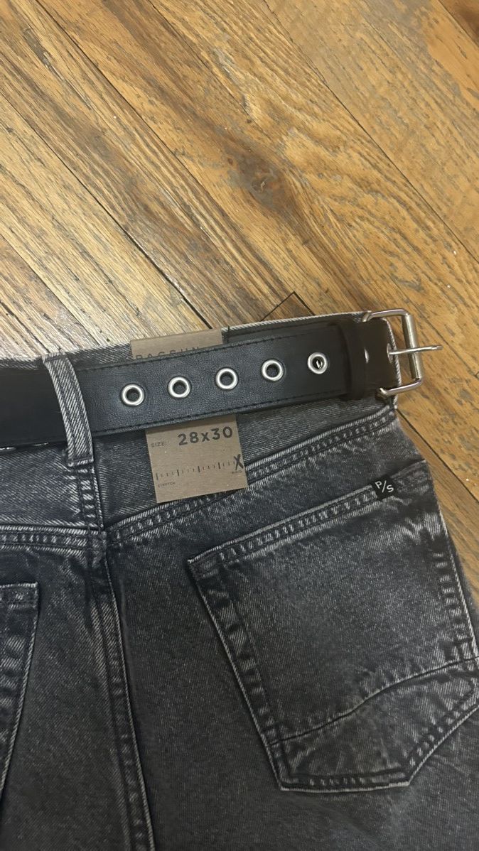 Other Vintage black bullet belt Size 28 - 3 Thumbnail