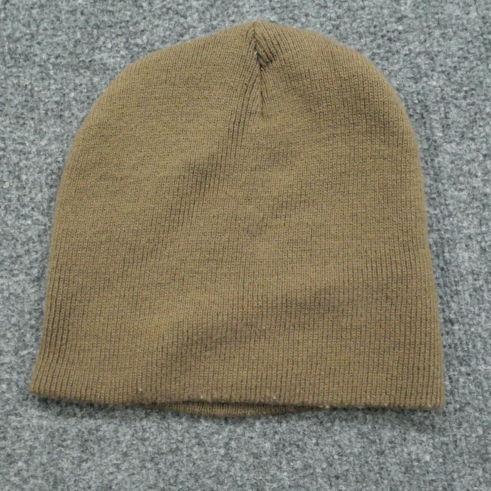 Carhartt VINTAGE Carhartt Beanie Hat Brown Green Ribbed Knit Adult Size ONE SIZE - 6 Thumbnail