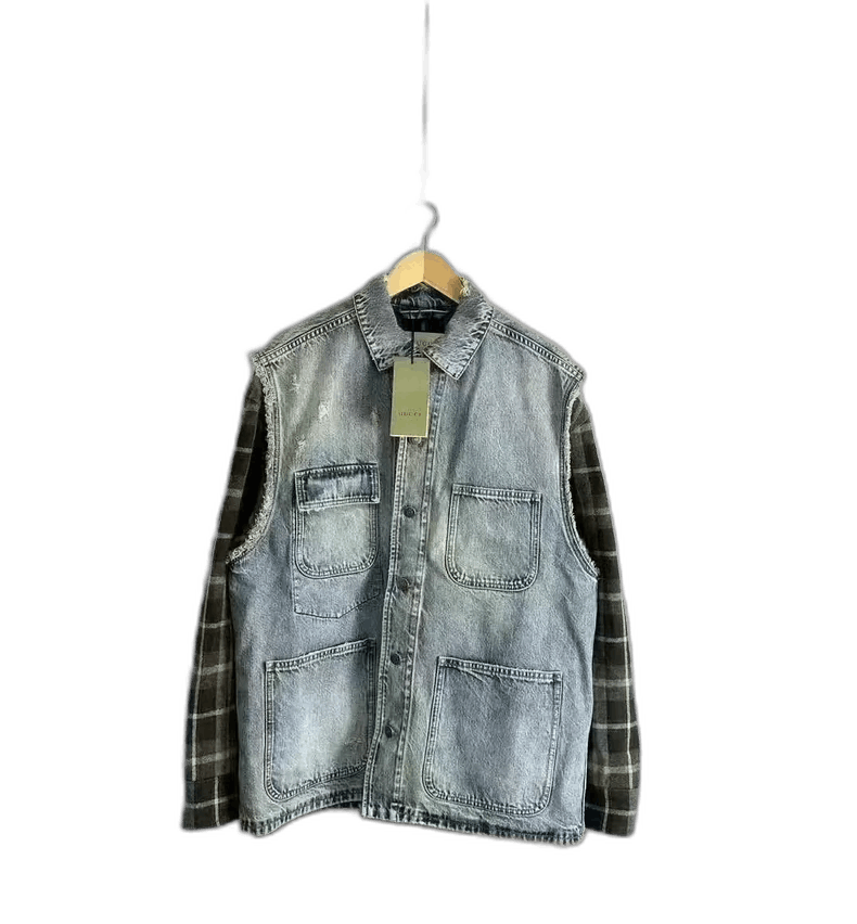 Gucci Denim and Plaid Jacket for Fall 2022
