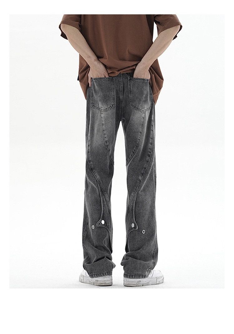 Japanese Brand Men's American high street oversized flared loose jeans Size US 32 / EU 48 - 2 Thumbnail