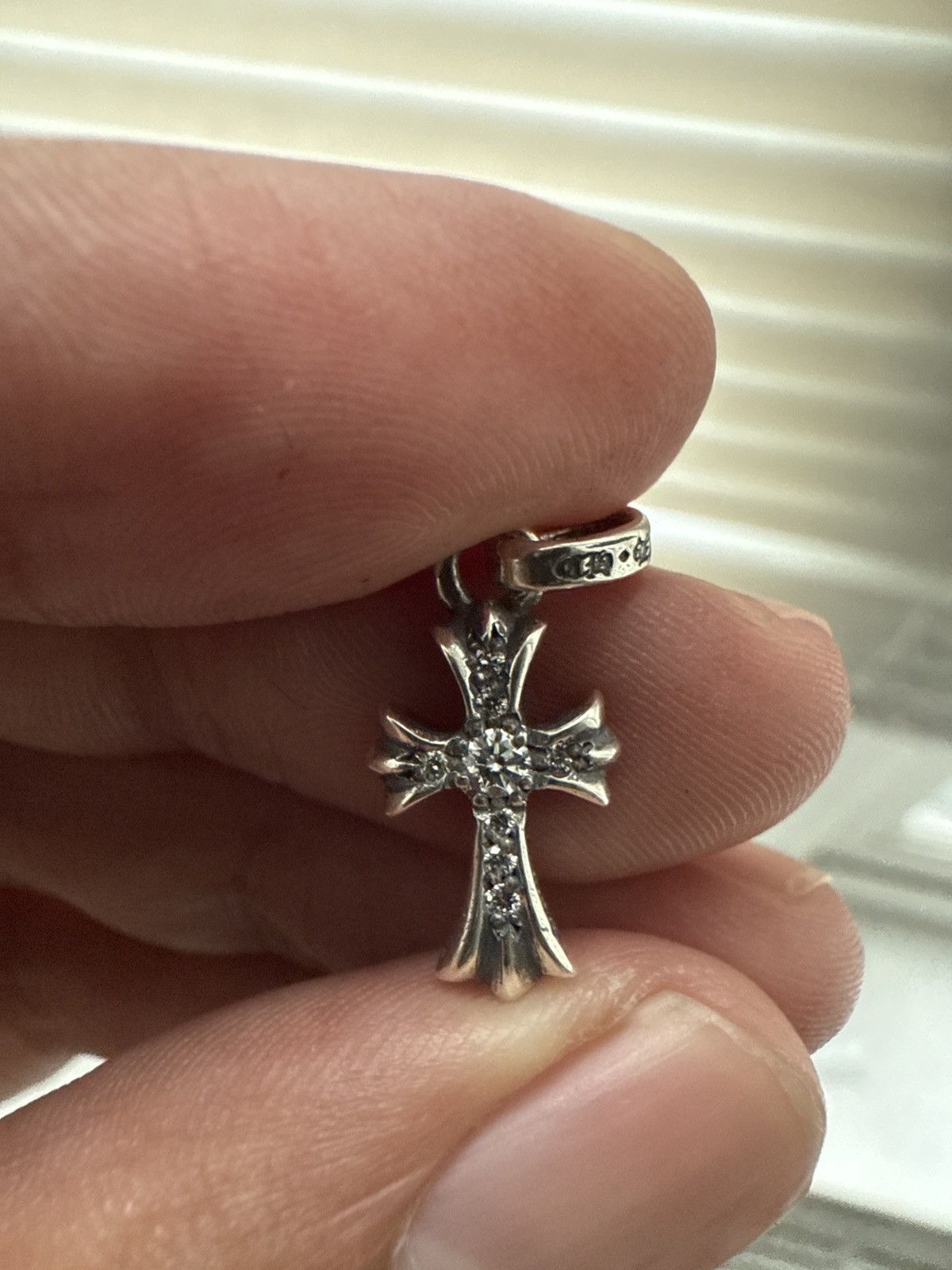 Baby Fat Pendant w/ Pave Diamonds