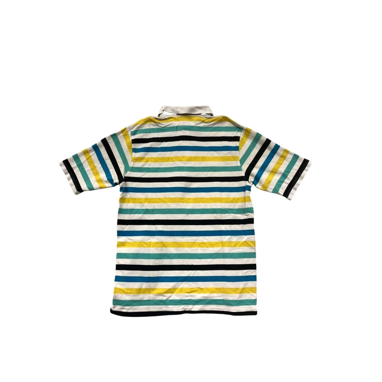 Southpole VINTAGE Southpole Polo Shirt Mens L Striped Yellow Blue Green White 6848 Size US L / EU 52-54 / 3 - 2 Thumbnail