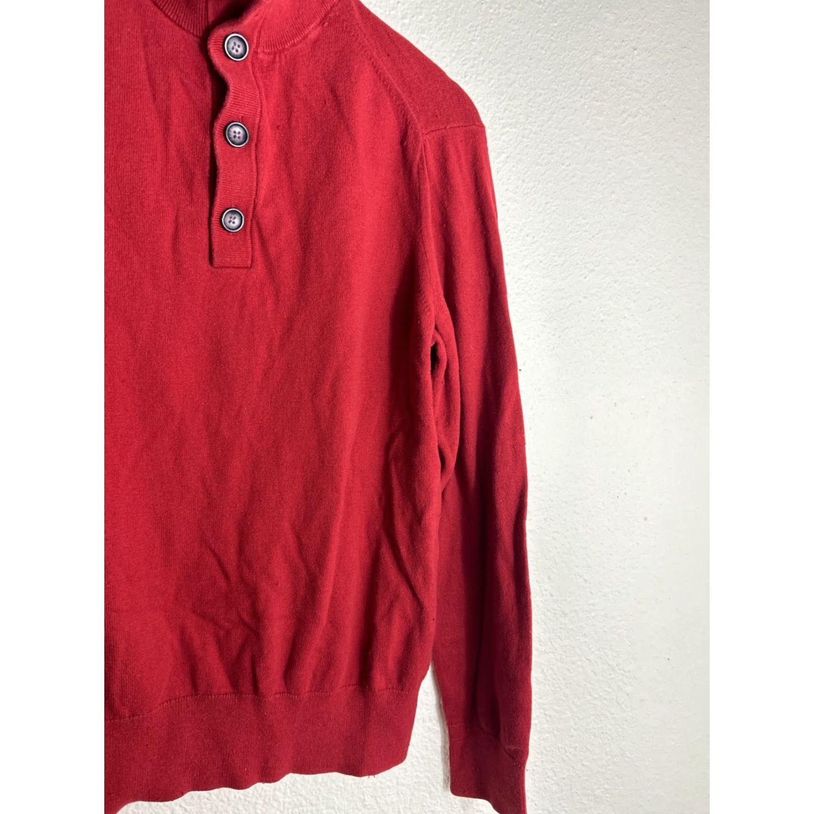 Banana Republic Banana Republic Sweater Mens Medium Cotton Cashmere Blend Pullover Red LS Size US M / EU 48-50 / 2 - 4 Thumbnail