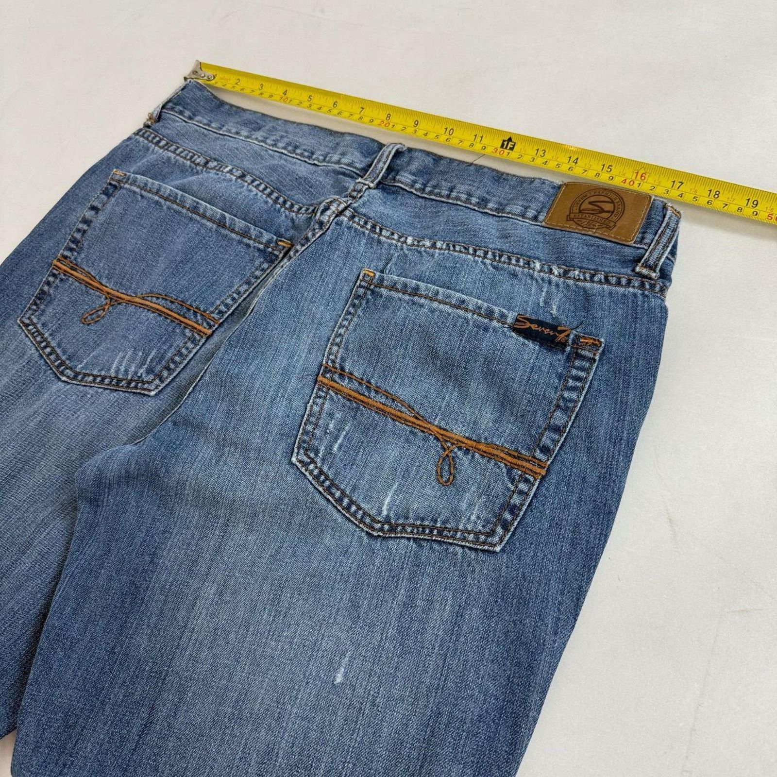 If Six Was Nine × Japanese Brand × Vintage Vintage y2k faded embroidered grunge baggy archive jeans Size US 34 / EU 50 - 5 Thumbnail