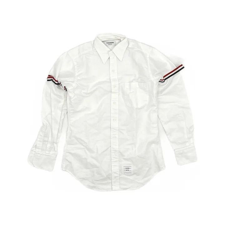 Thom Browne Thom Browne Classic Striped Long Sleeve Shirt -2507 Size US S / EU 44-46 / 1 - 8 Thumbnail