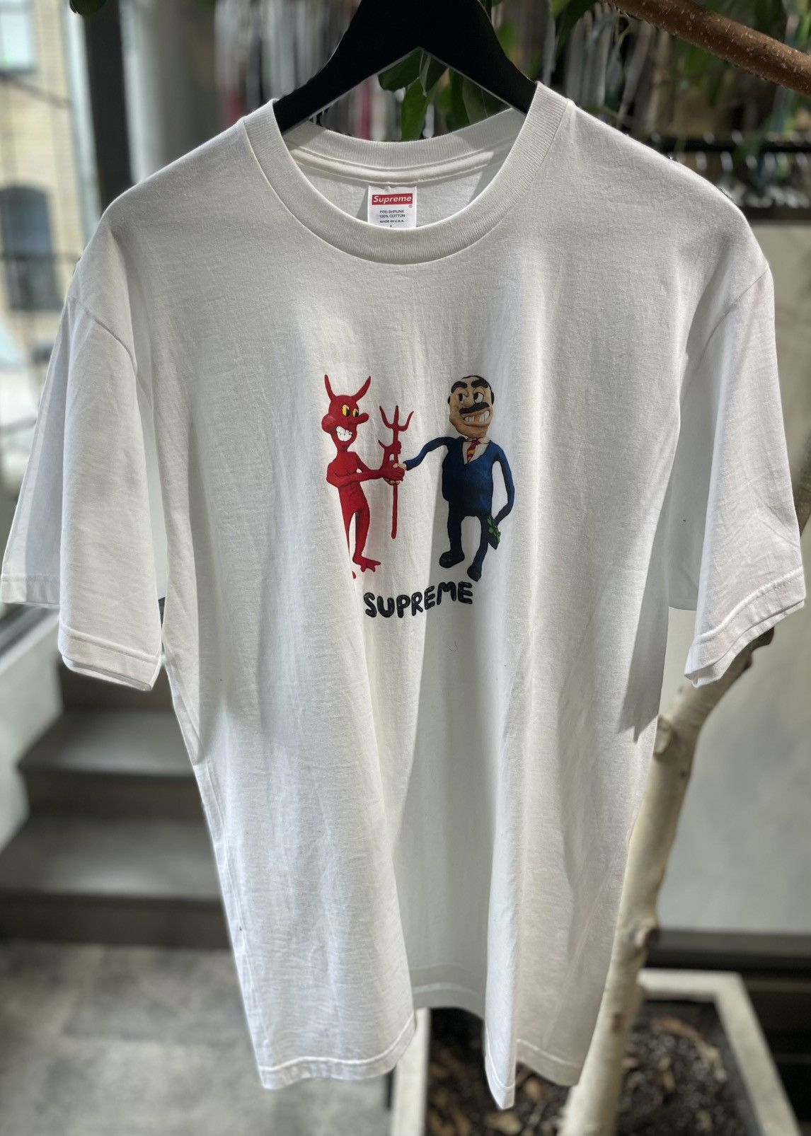 Supreme Supreme Business Tee White Size US L / EU 52-54 / 3 - 2 Thumbnail