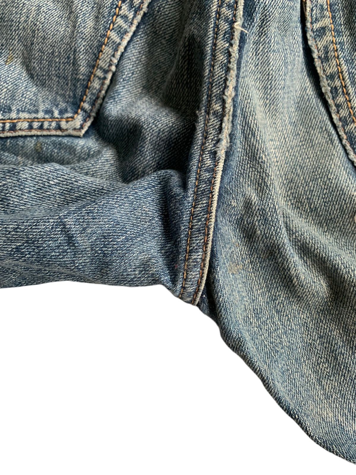 Le Grande Bleu (L.G.B.) GENUINE VINTAGE GOA JAPANESE SELVEDGE PUNK DISTRESSED DENIM☠️ Size US 30 / EU 46 - 22 Thumbnail