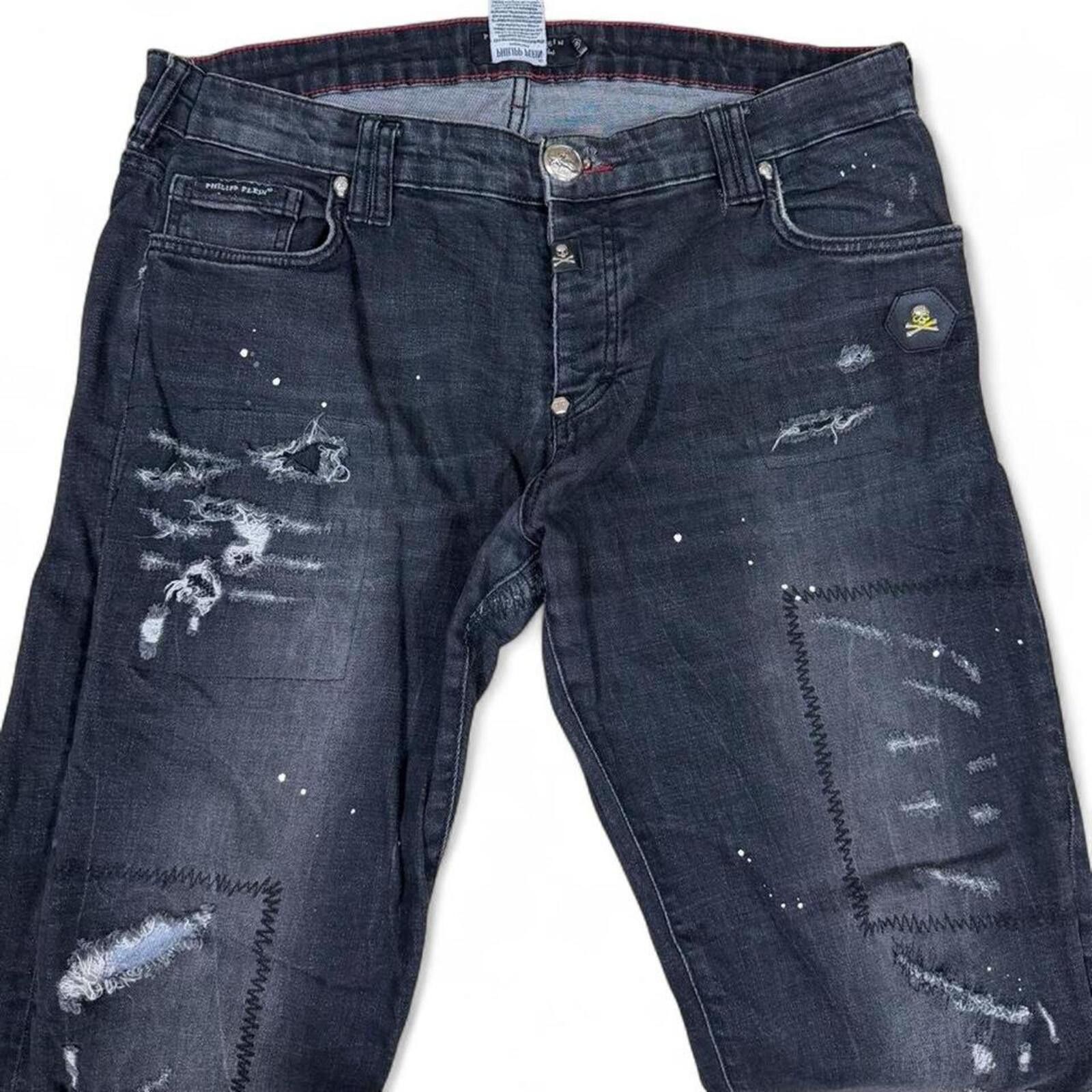 Philipp Plein Unique Philipp Plein designer denim jeans mask design on hem Size US 36 / EU 52 - 3 Thumbnail