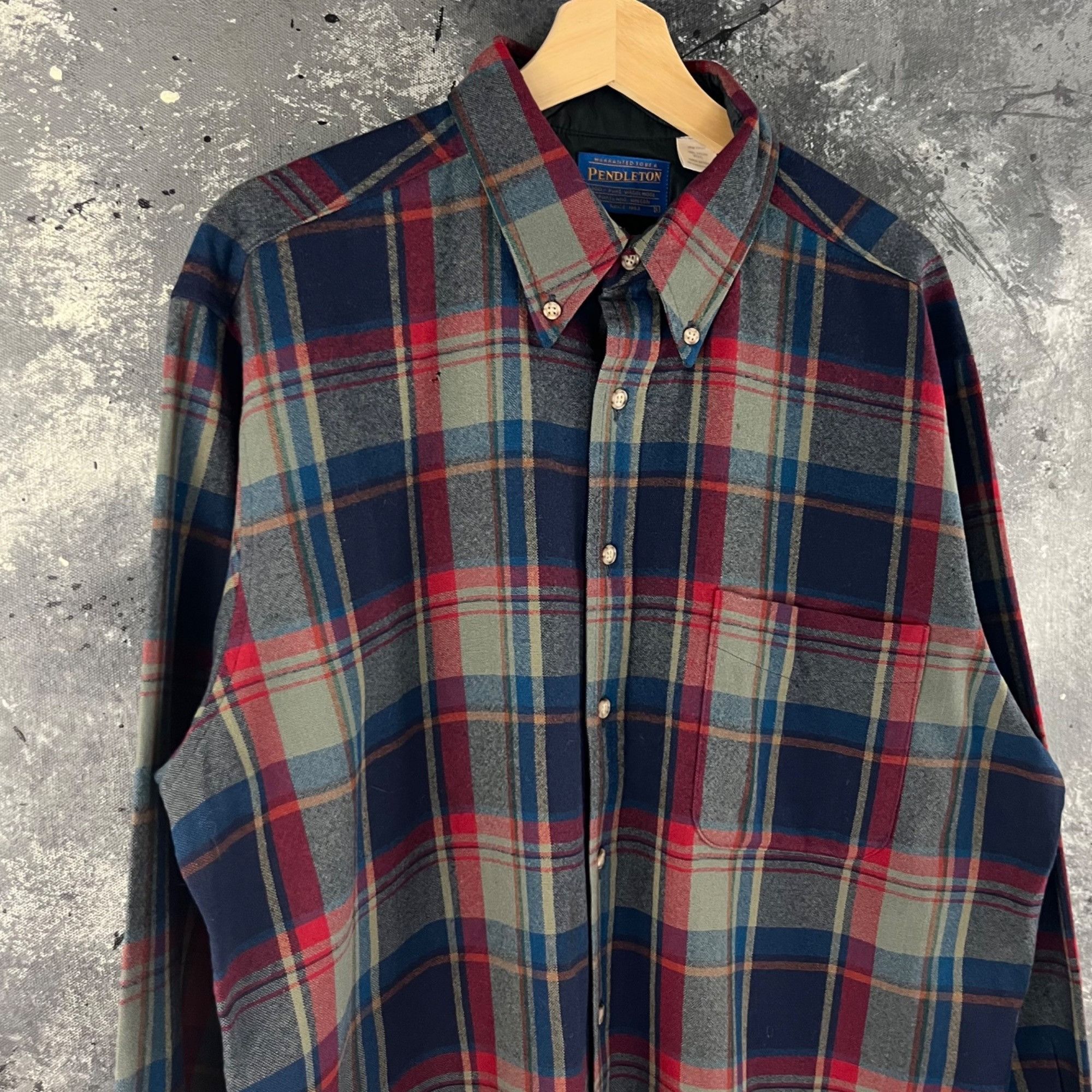 Pendleton × Vintage Vintage 90’s Pendleton Flannel shirt Size US L / EU 52-54 / 3 - 2 Thumbnail