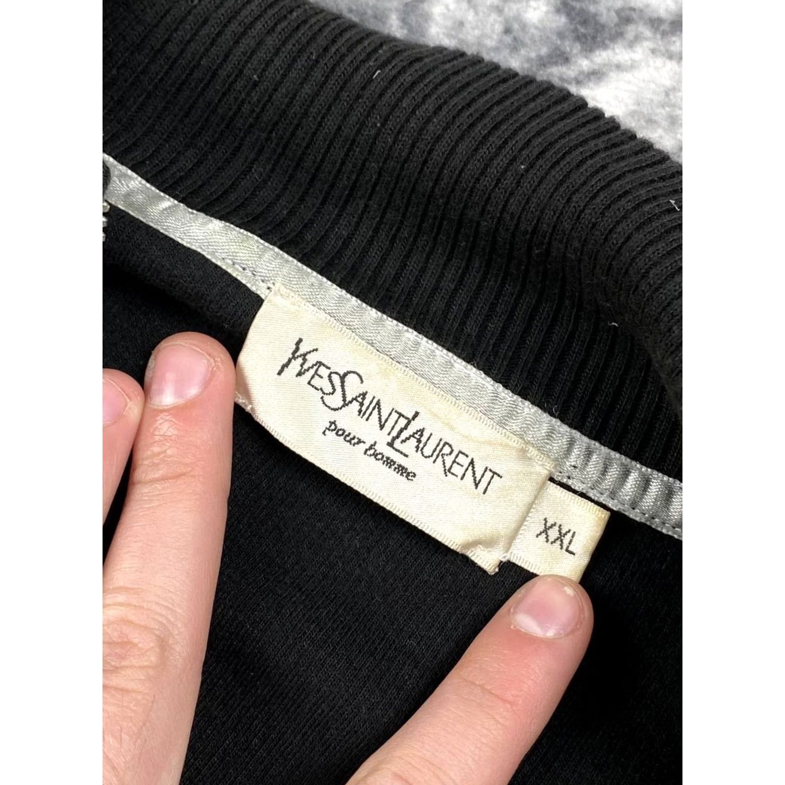 Yves Saint Laurent VINTAGE Saint Laurent Sweatshirt Men Size 2XL Black Size US XXL / EU 58 / 5 - 6 Thumbnail