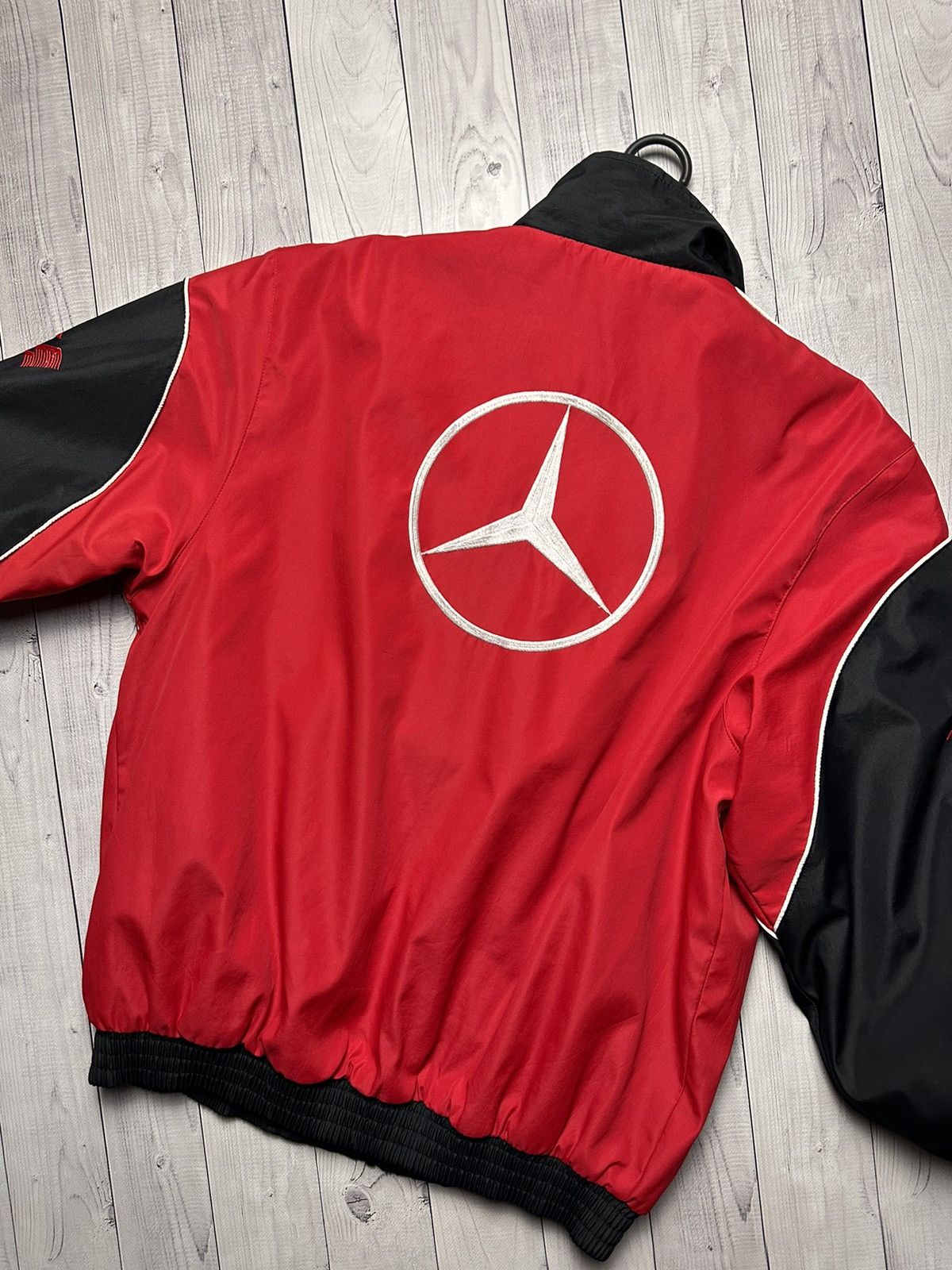 Mercedes-Benz Vintage Mercedes Benz racing jacket reversible rare logo Size US L / EU 52-54 / 3 - 3 Thumbnail