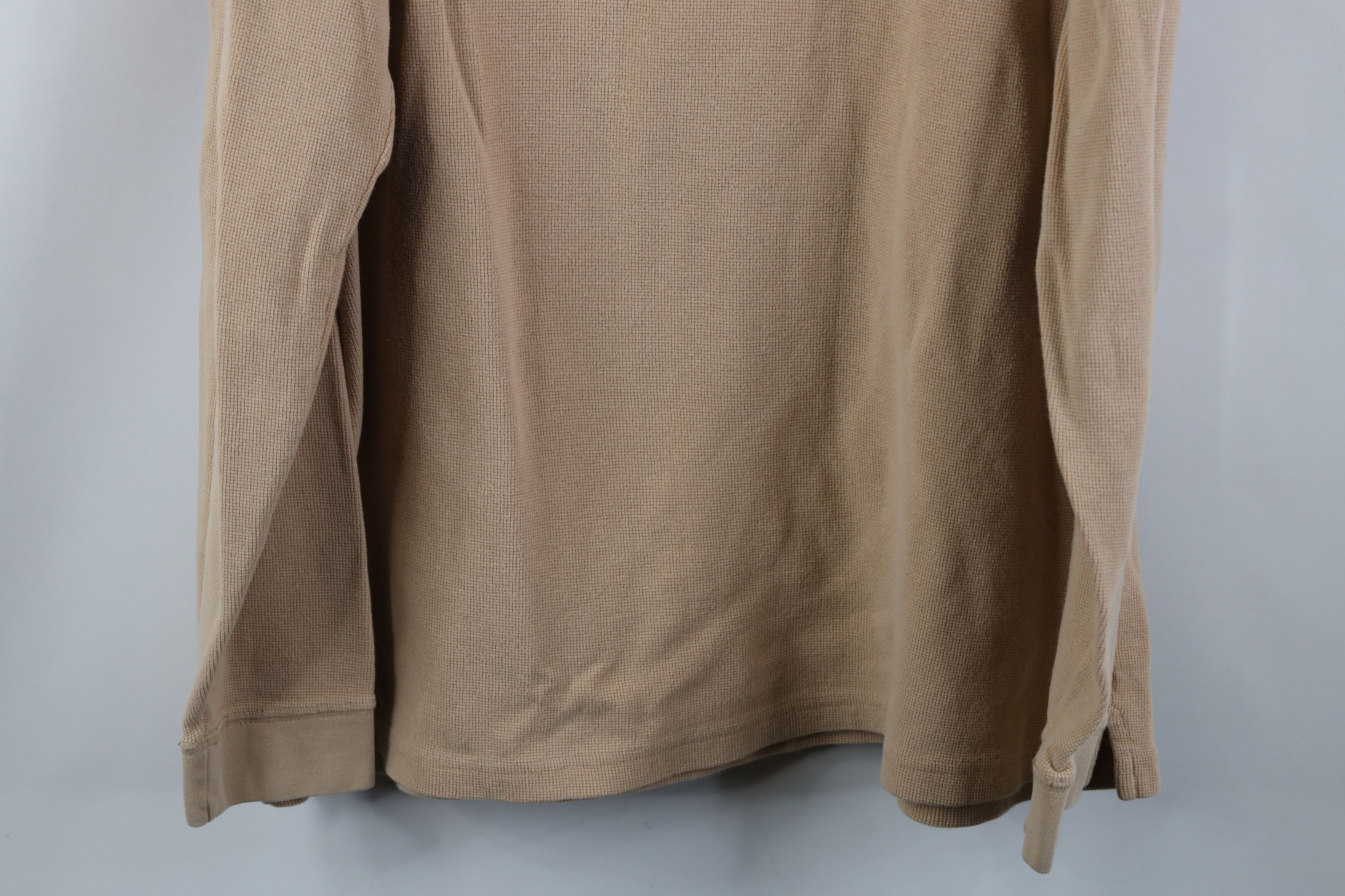 Carhartt Vintage Y2K Carhartt Waffle Knit Henley T-Shirt Khaki Size US XL / EU 56 / 4 - 14 Thumbnail
