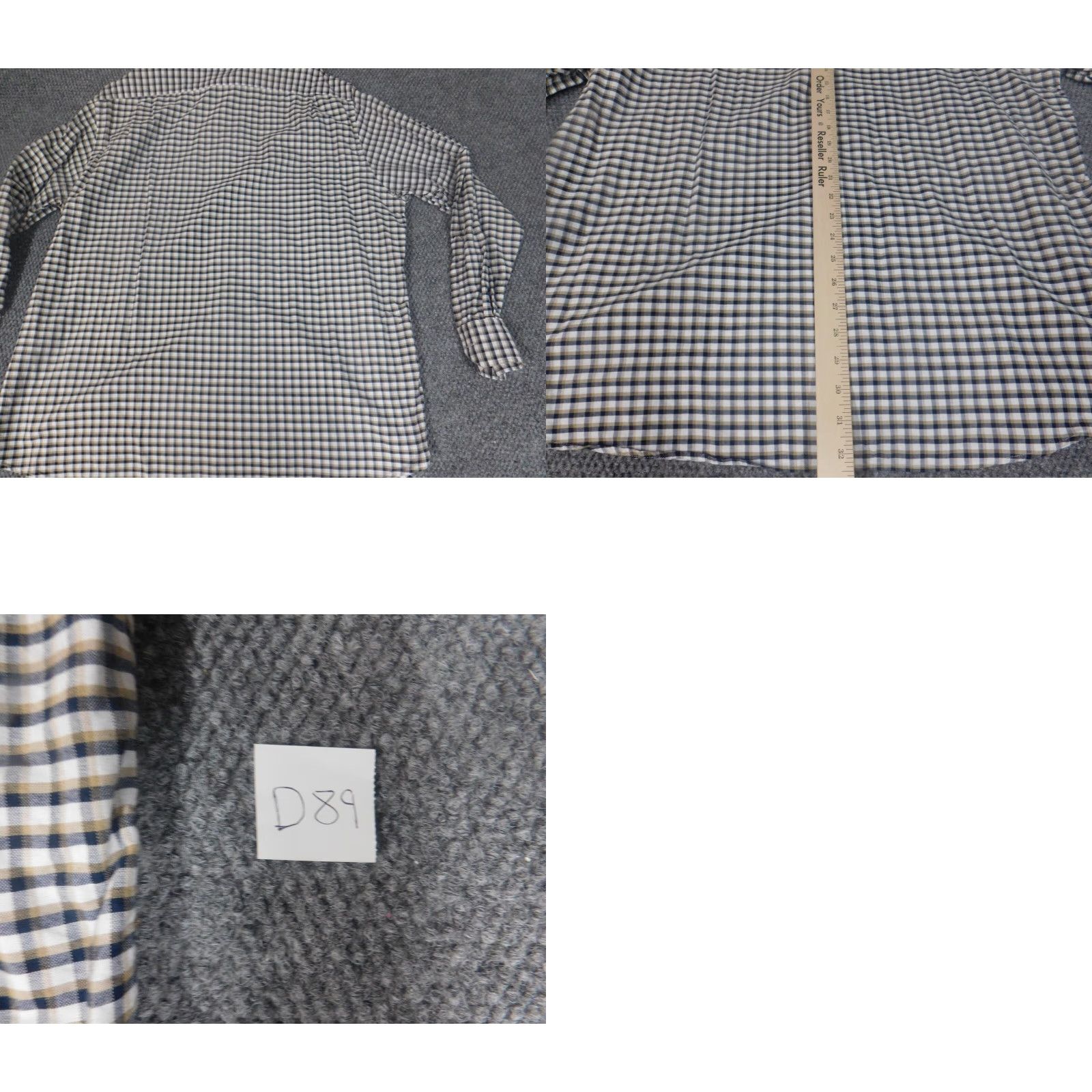 Cremieux Cremieux Mens Shirt XL gray plaid button-down long sleeve collar classic knitted cotton pocket logo Size US XL / EU 56 / 4 - 8 Thumbnail