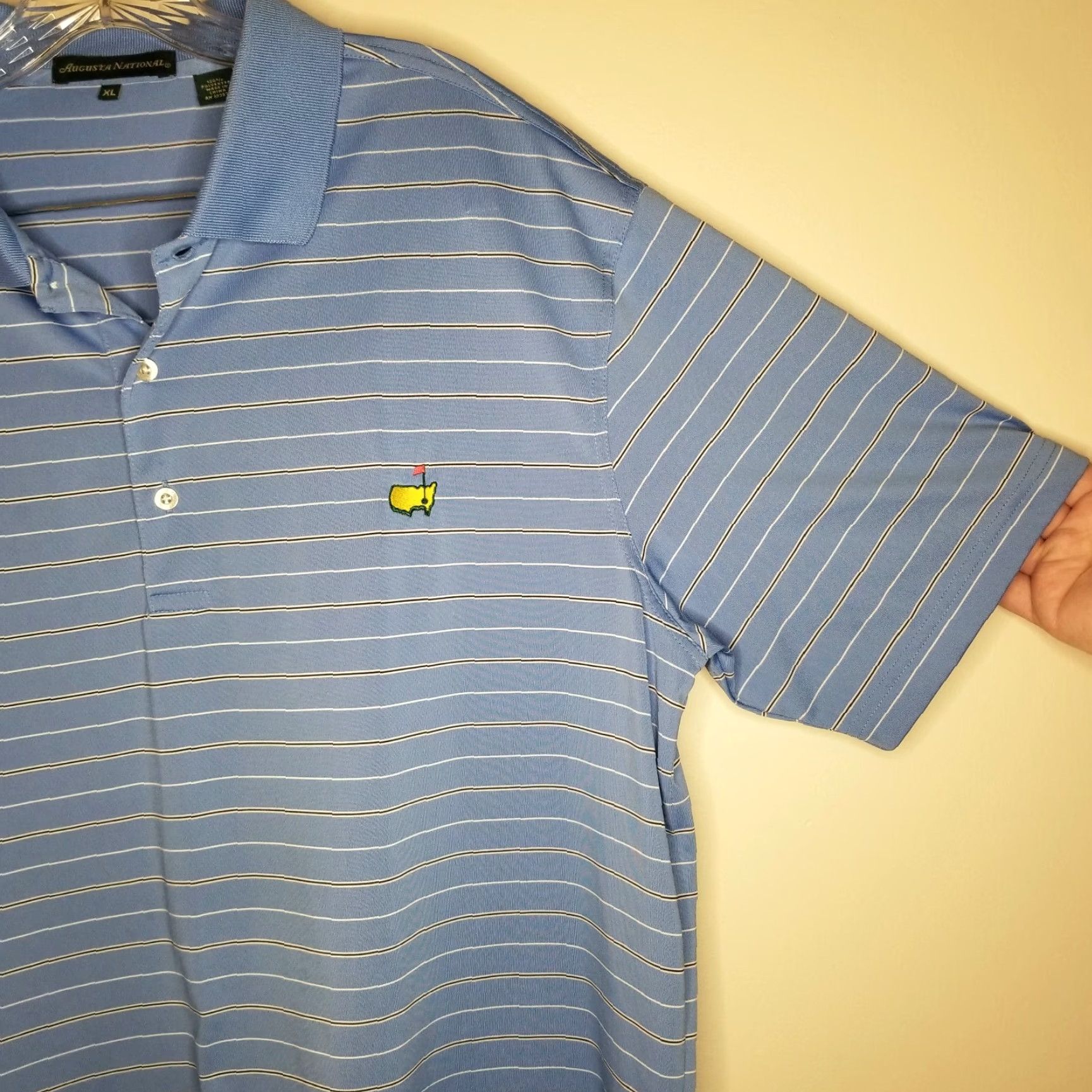 Augusta Sportswear Augusta National Polo Mens XL Blue Golf Size US XL / EU 56 / 4 - 2 Thumbnail